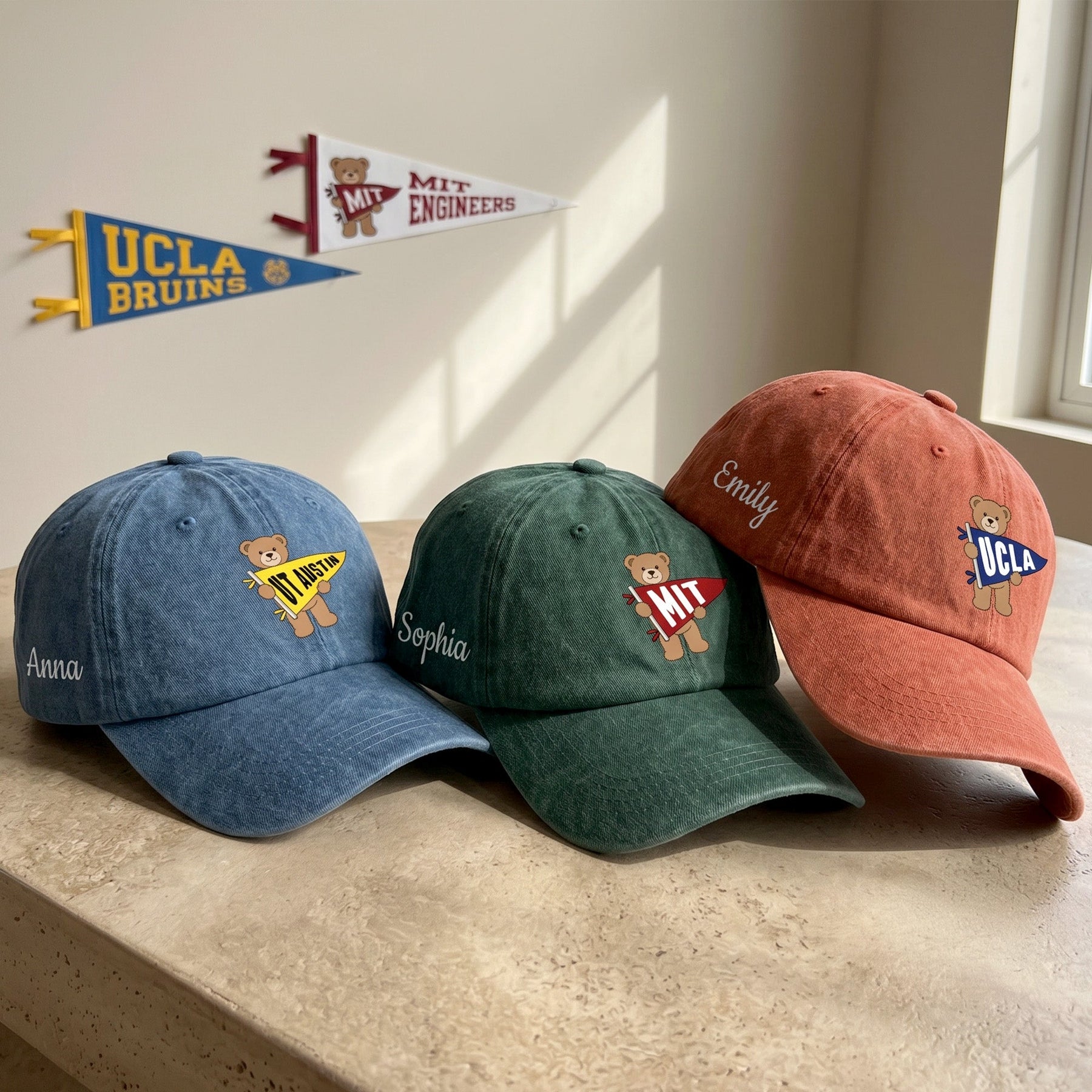Bear School Spirit - Personalized Cap