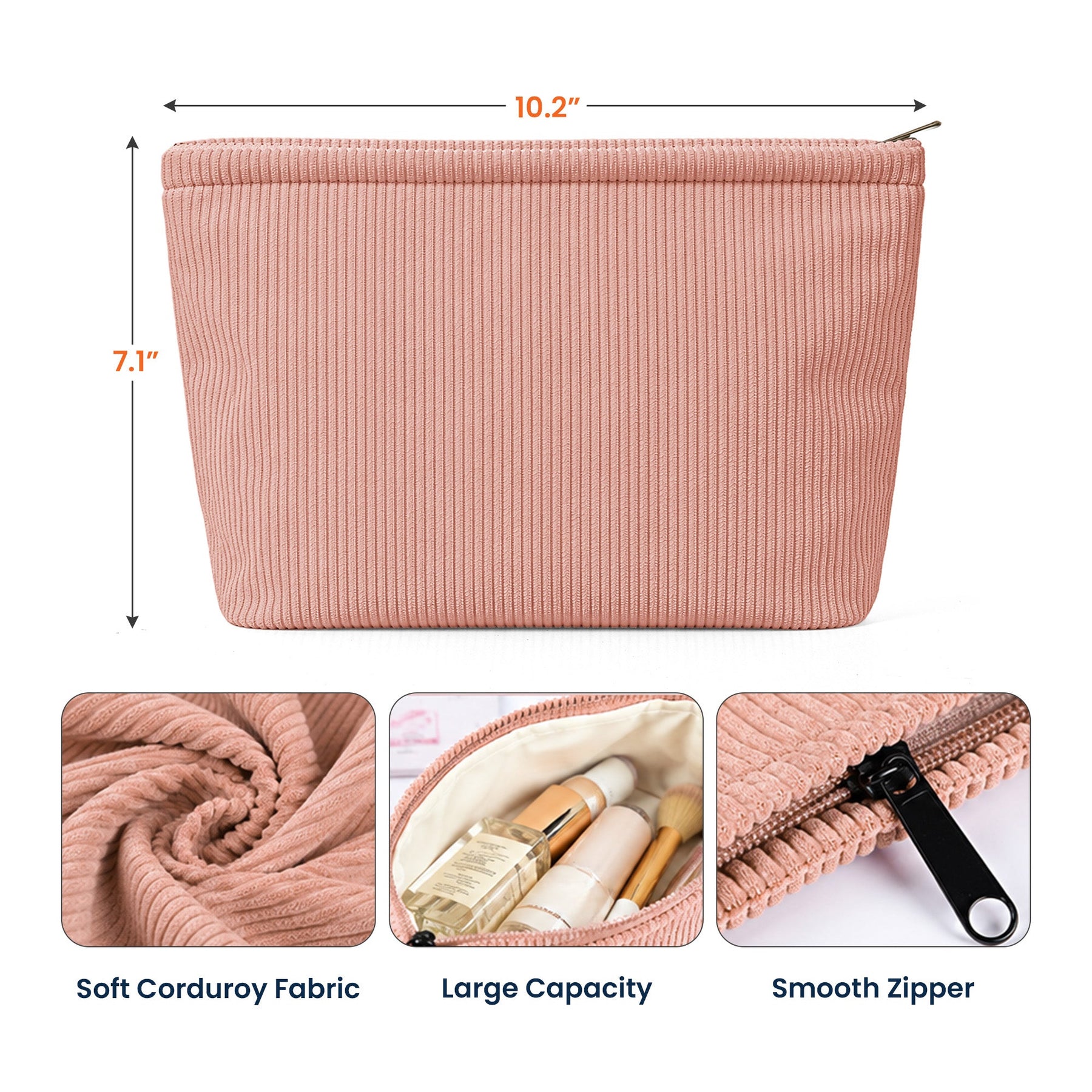 Bear School Spirit - Personalized Makeup Bag