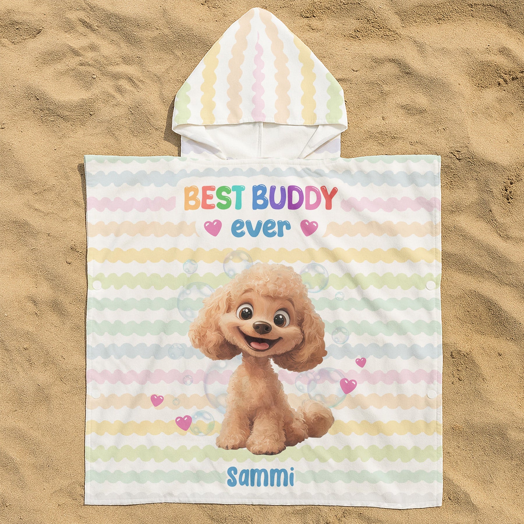 Best Buddy Ever - Personalized Kids Hooded Towel
