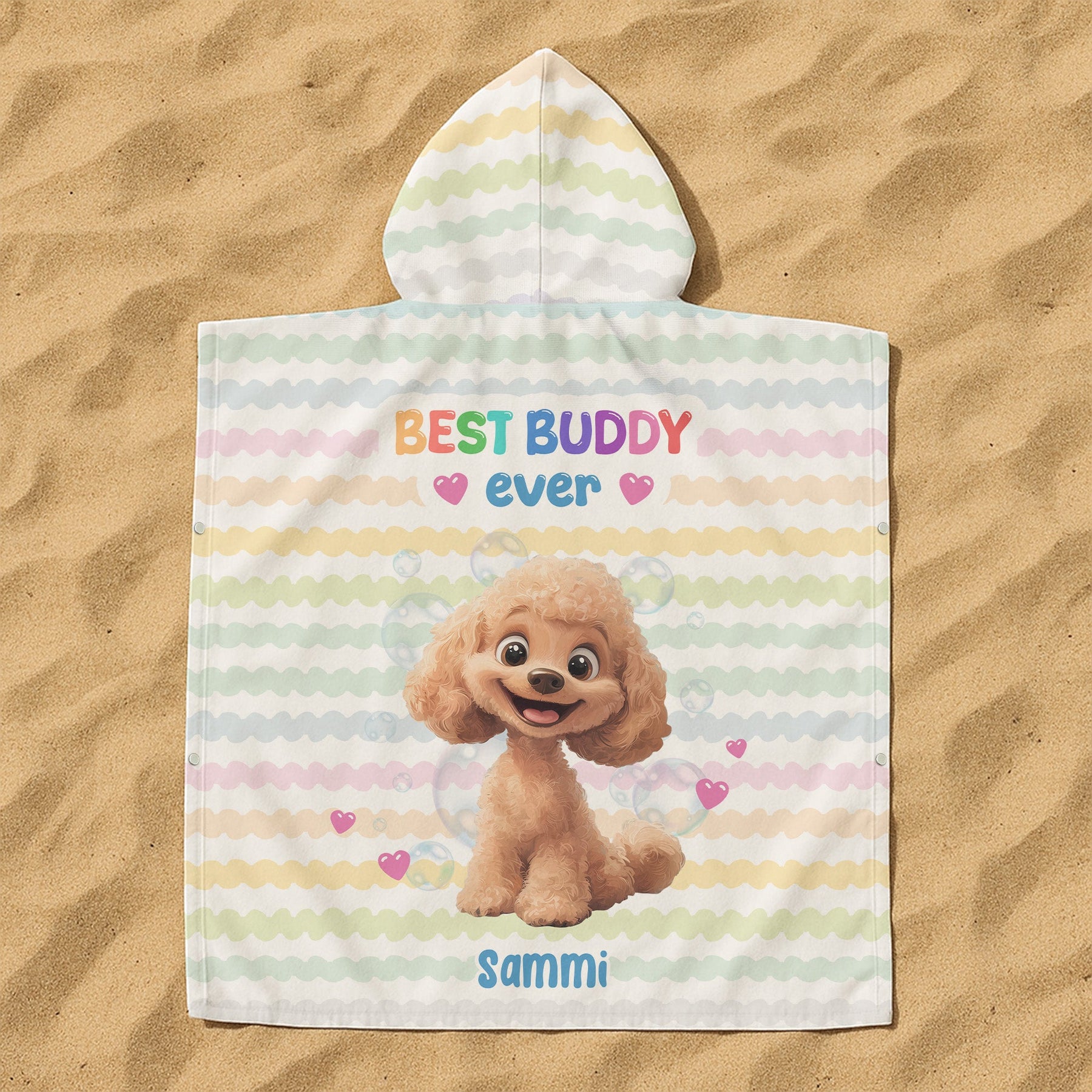 Best Buddy Ever - Personalized Kids Hooded Towel