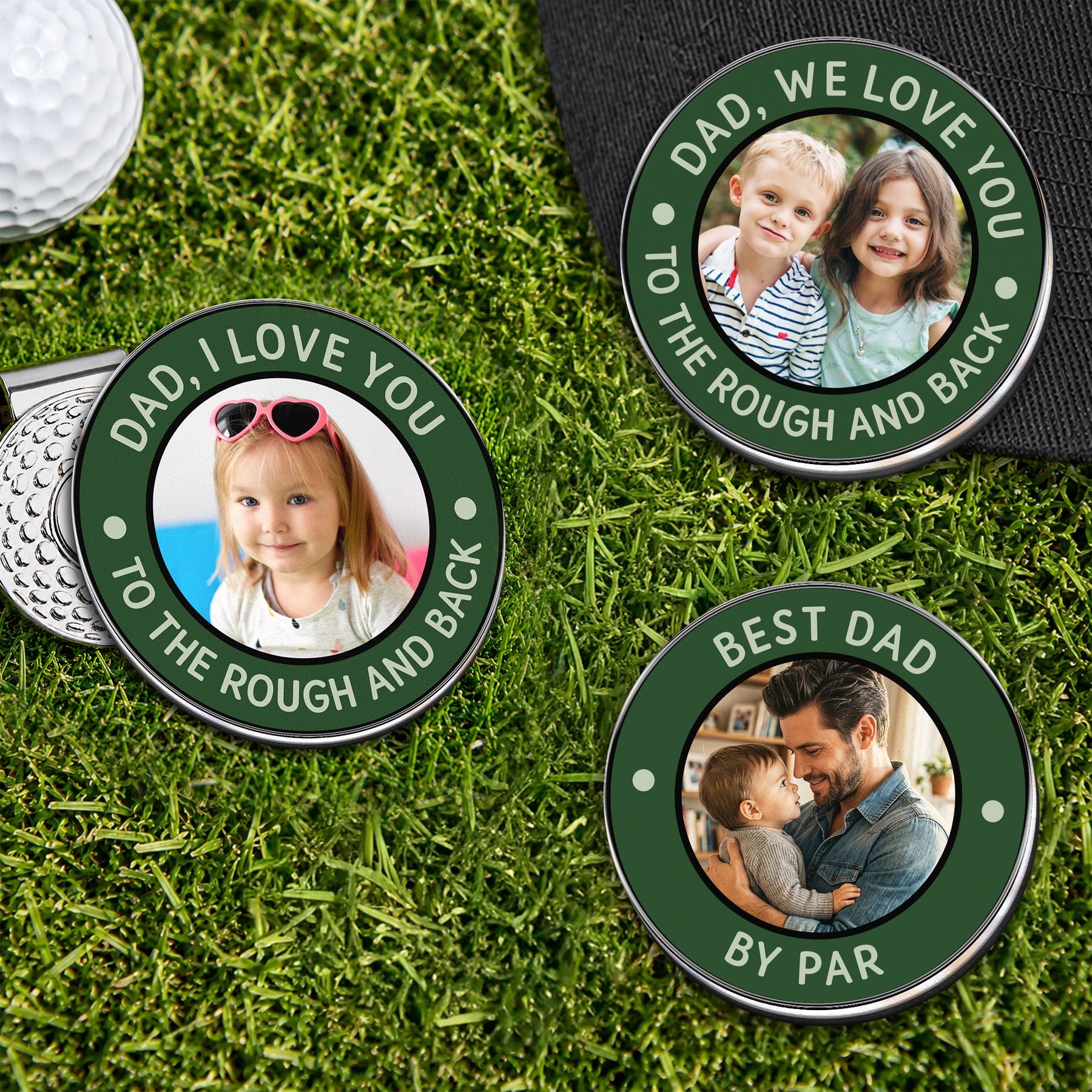 Best Dad By Par - Personalized Golf Ball Marker