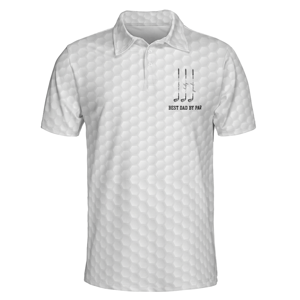 Best Dad By Par, Best Grandpa By Par - Personalized Polo Shirt