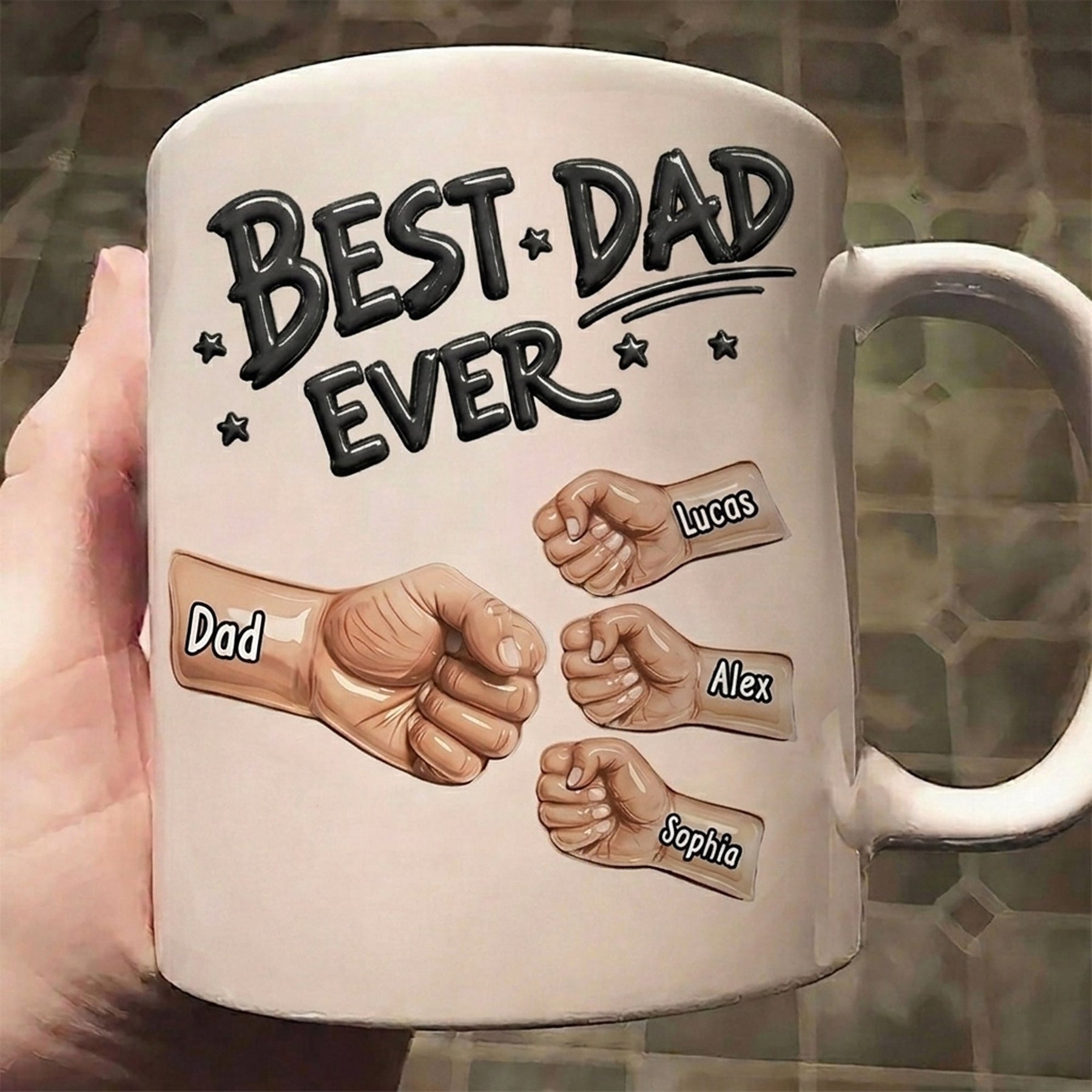 Best Dad Ever New Version Father's Day Gift For Dad, Husband - Personalized Mug