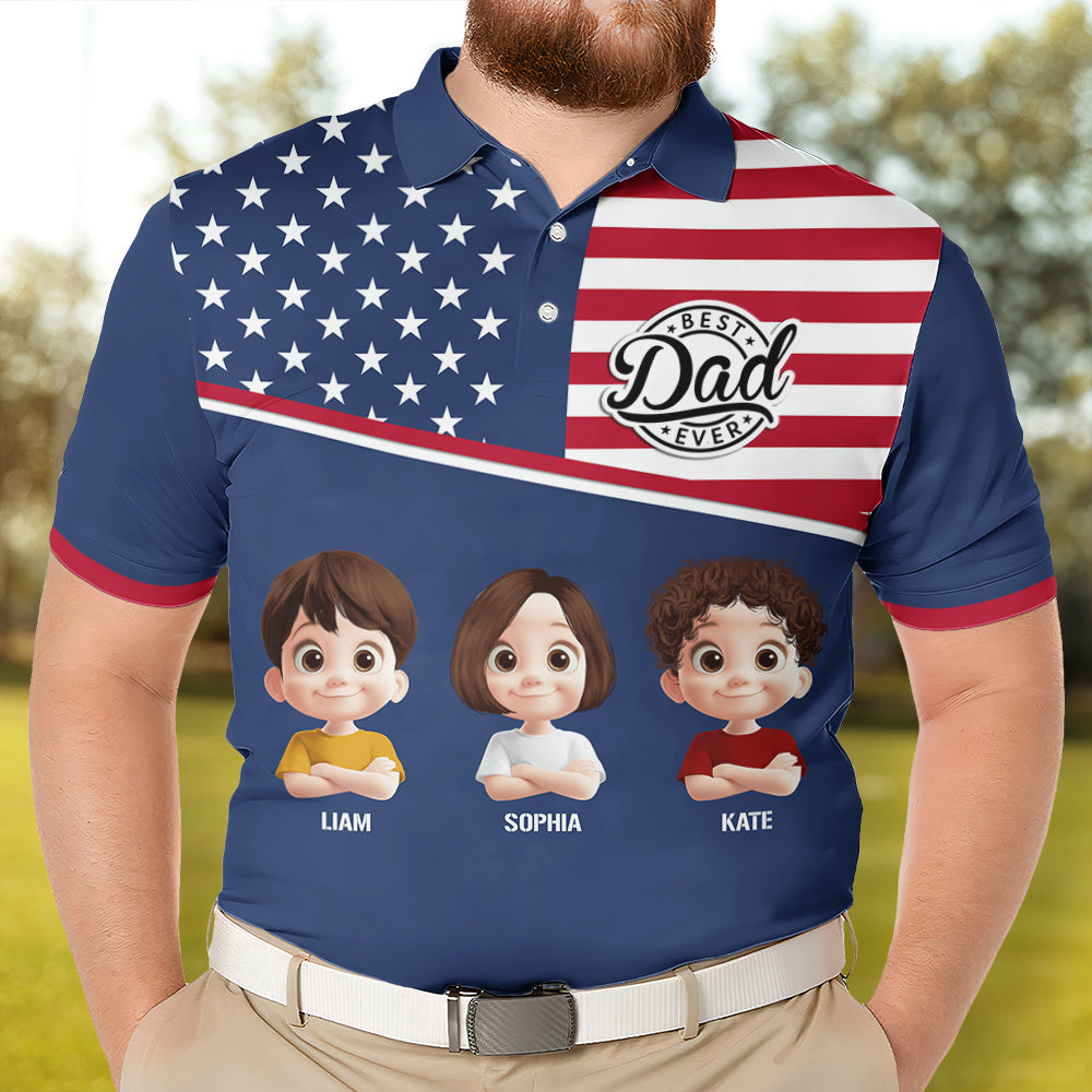 Best Dad Ever - Personalized Polo Shirt