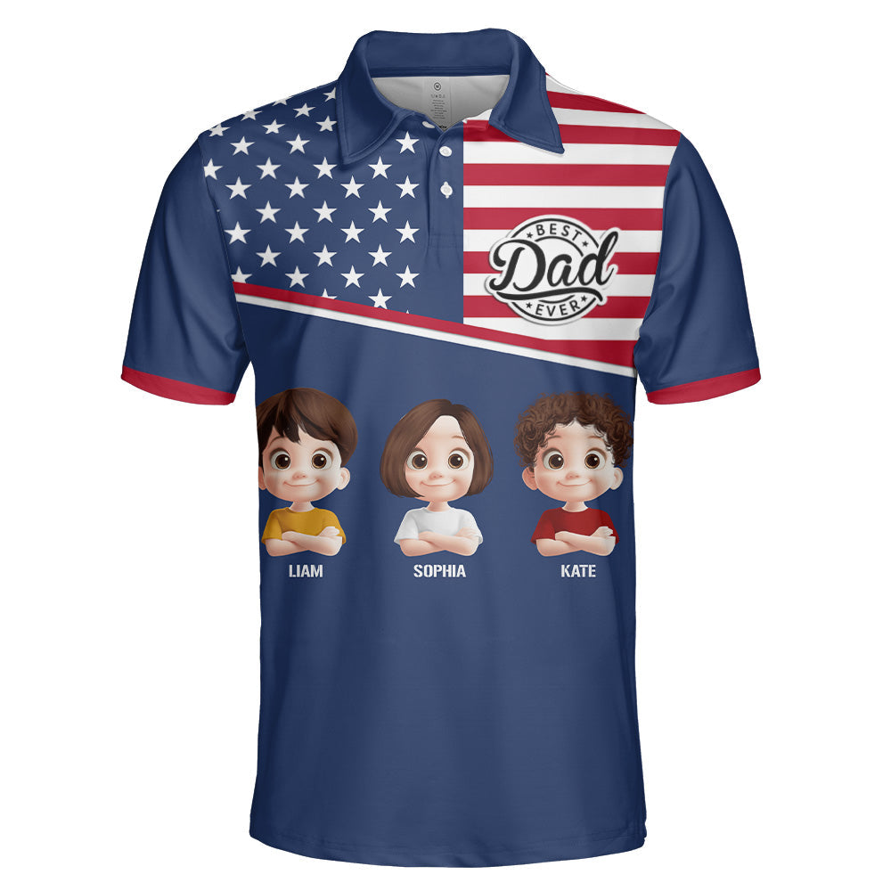 Best Dad Ever - Personalized Polo Shirt