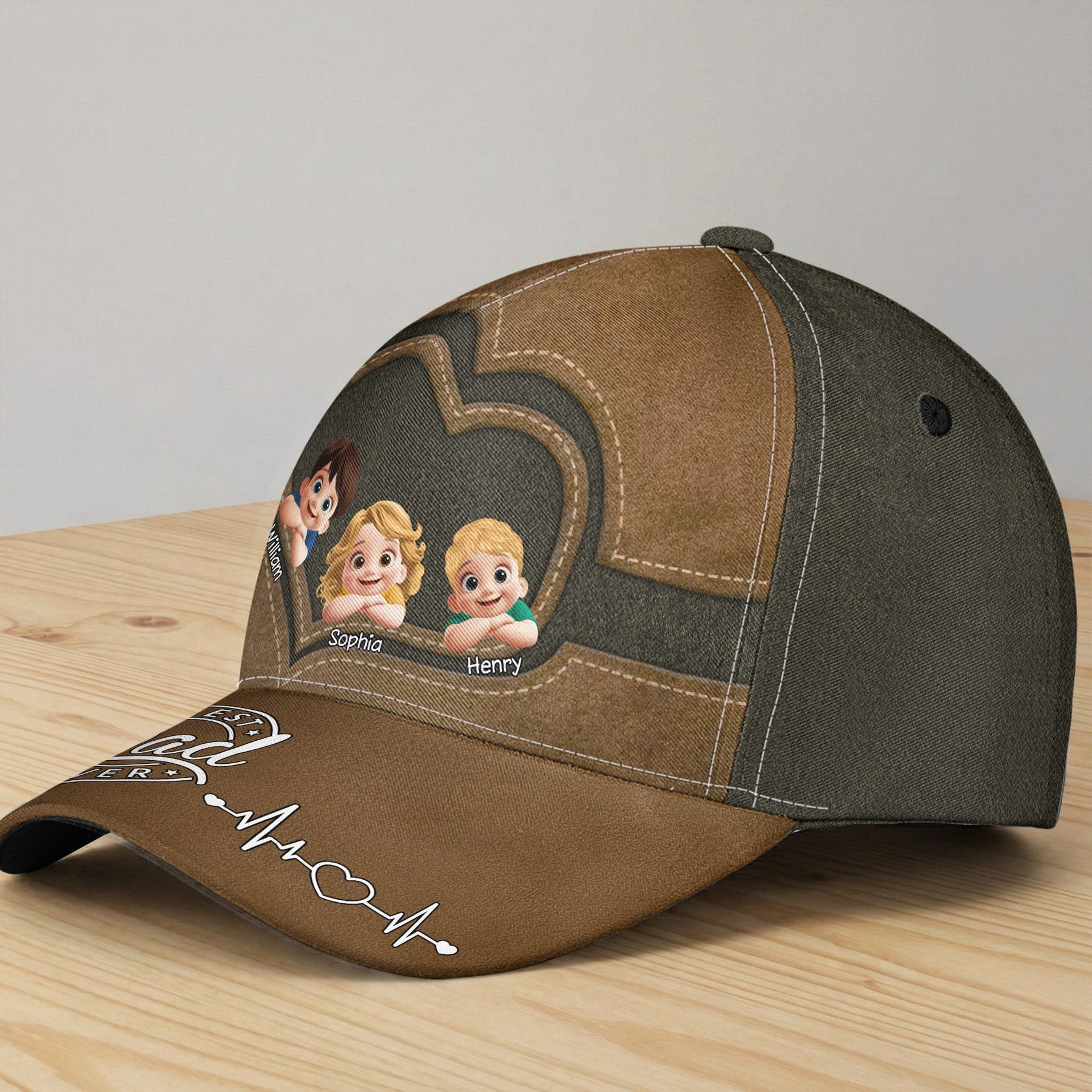 Best Dad Ever Tilting Head 3D - Personalized Cap