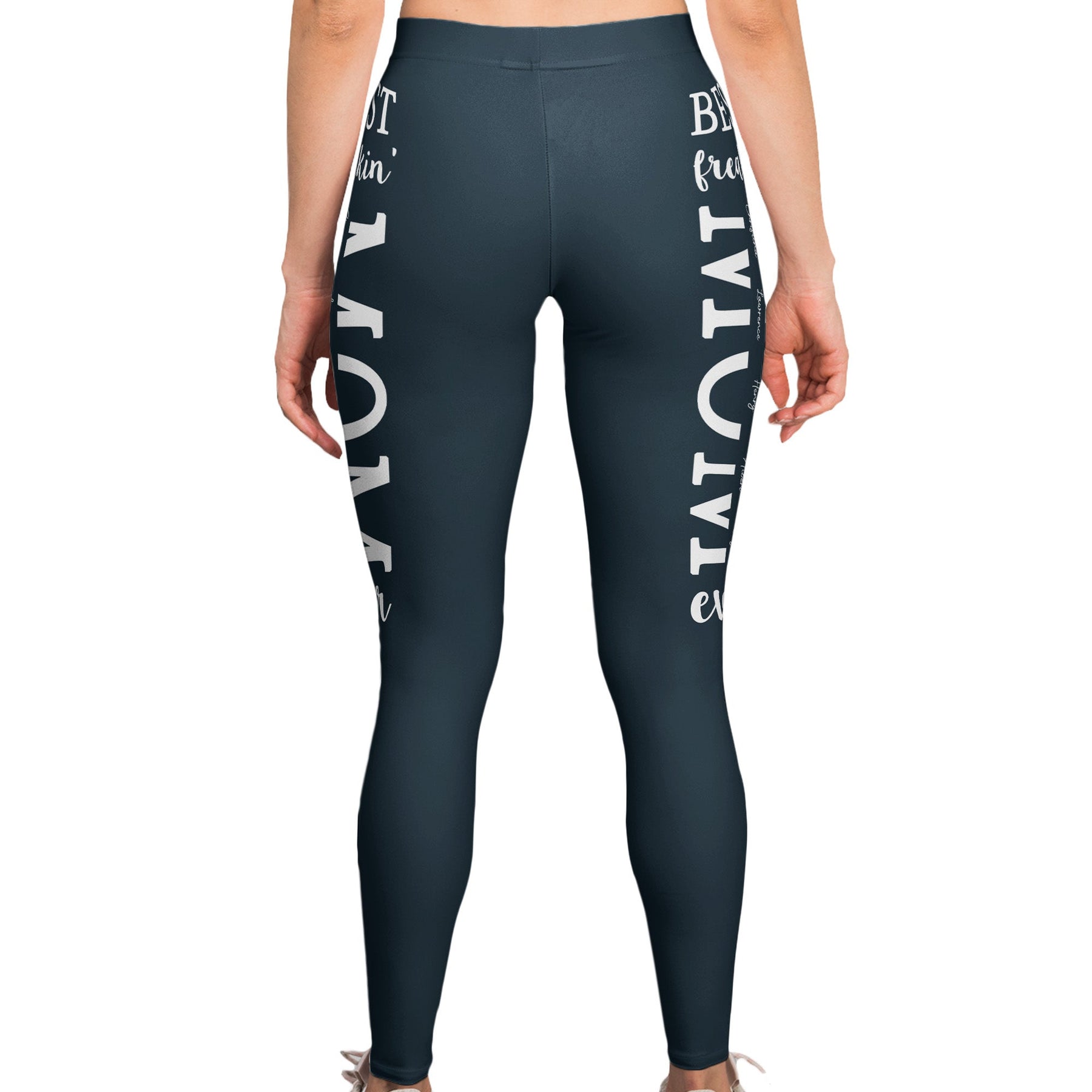 Best Freakin' Mom Ever - Custom With Kids' Names - Personalized Leggings