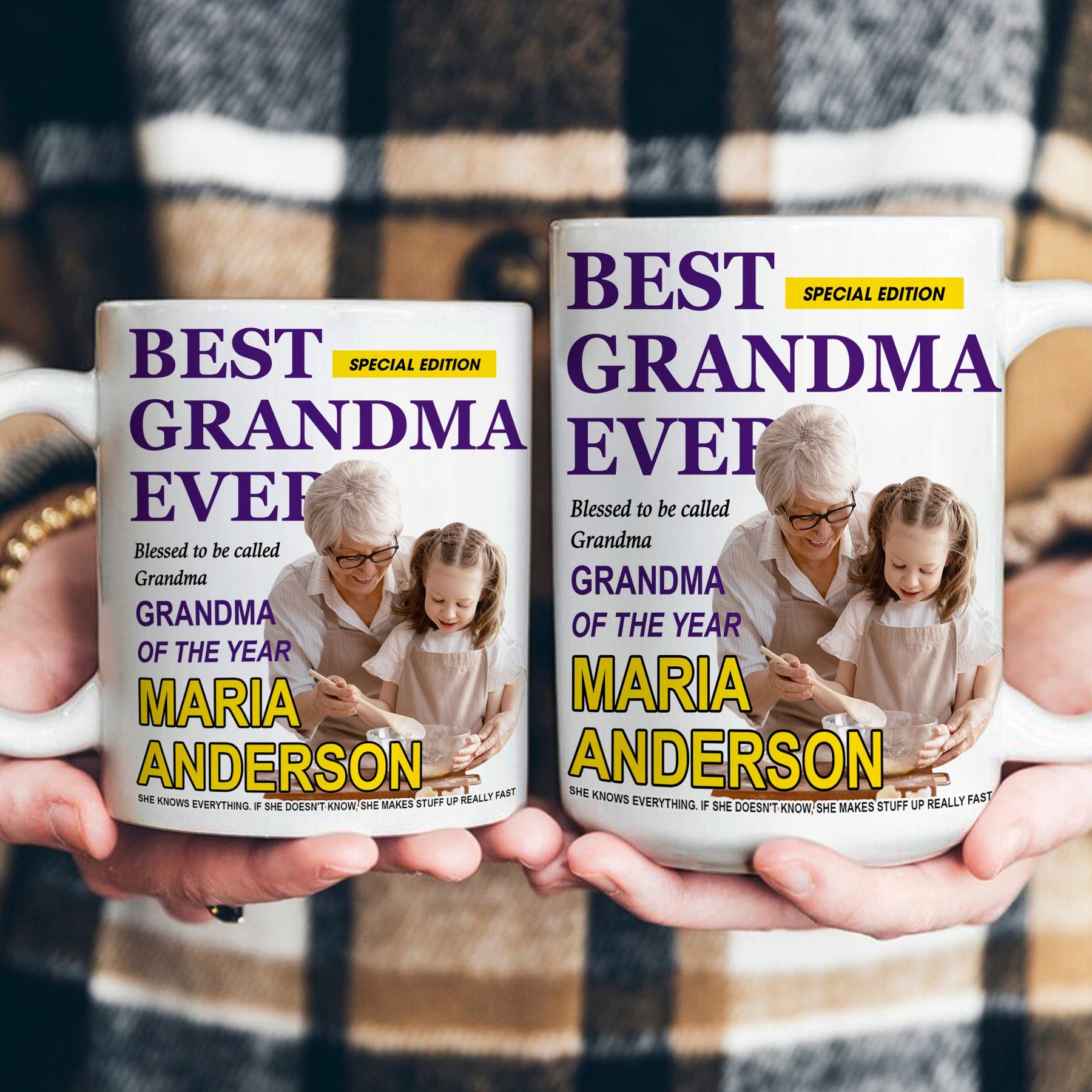 Best Grandma Ever Special Edition - Personalized Photo Mug