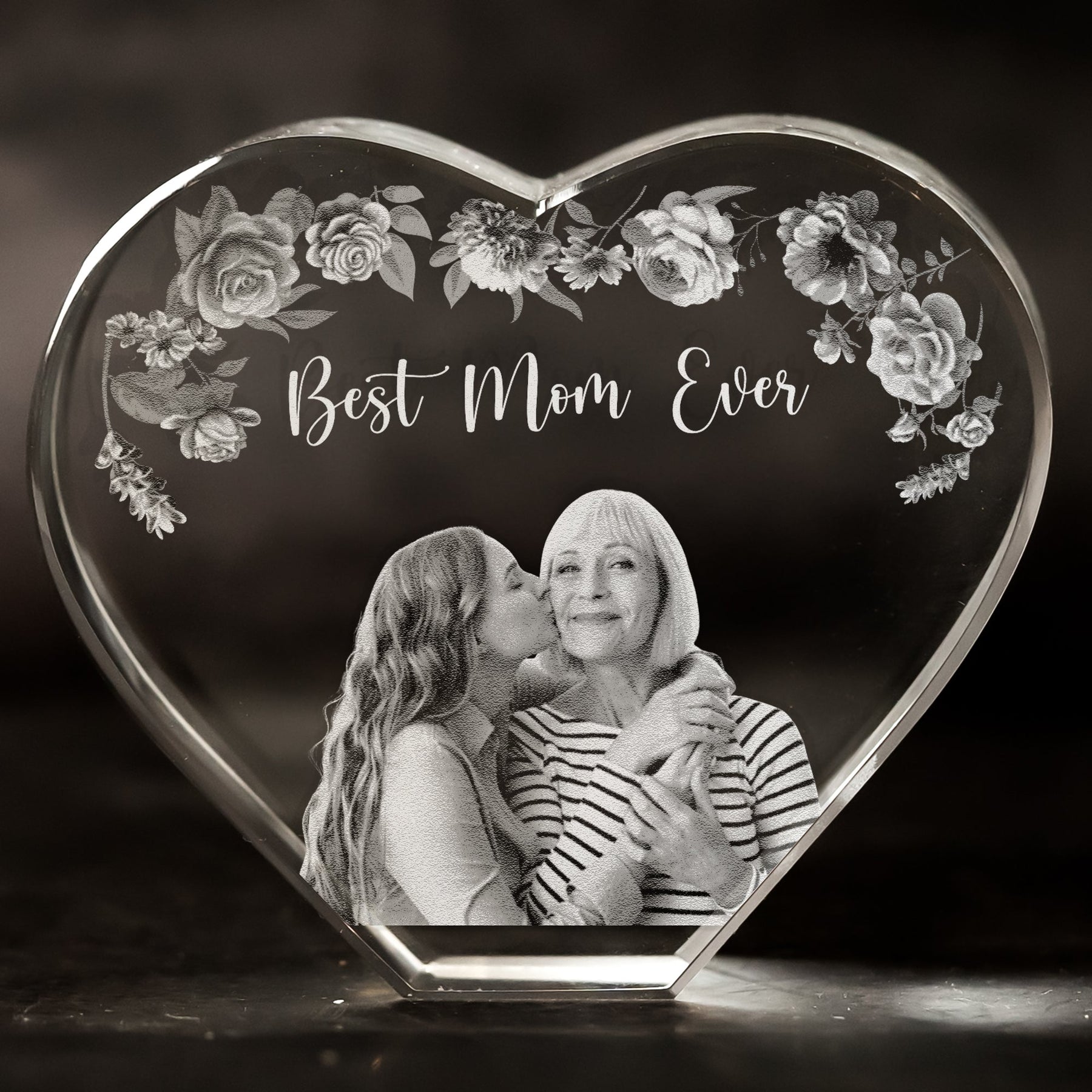 Best Mom Ever Custom Photo - Custom 2D Crystal Photo