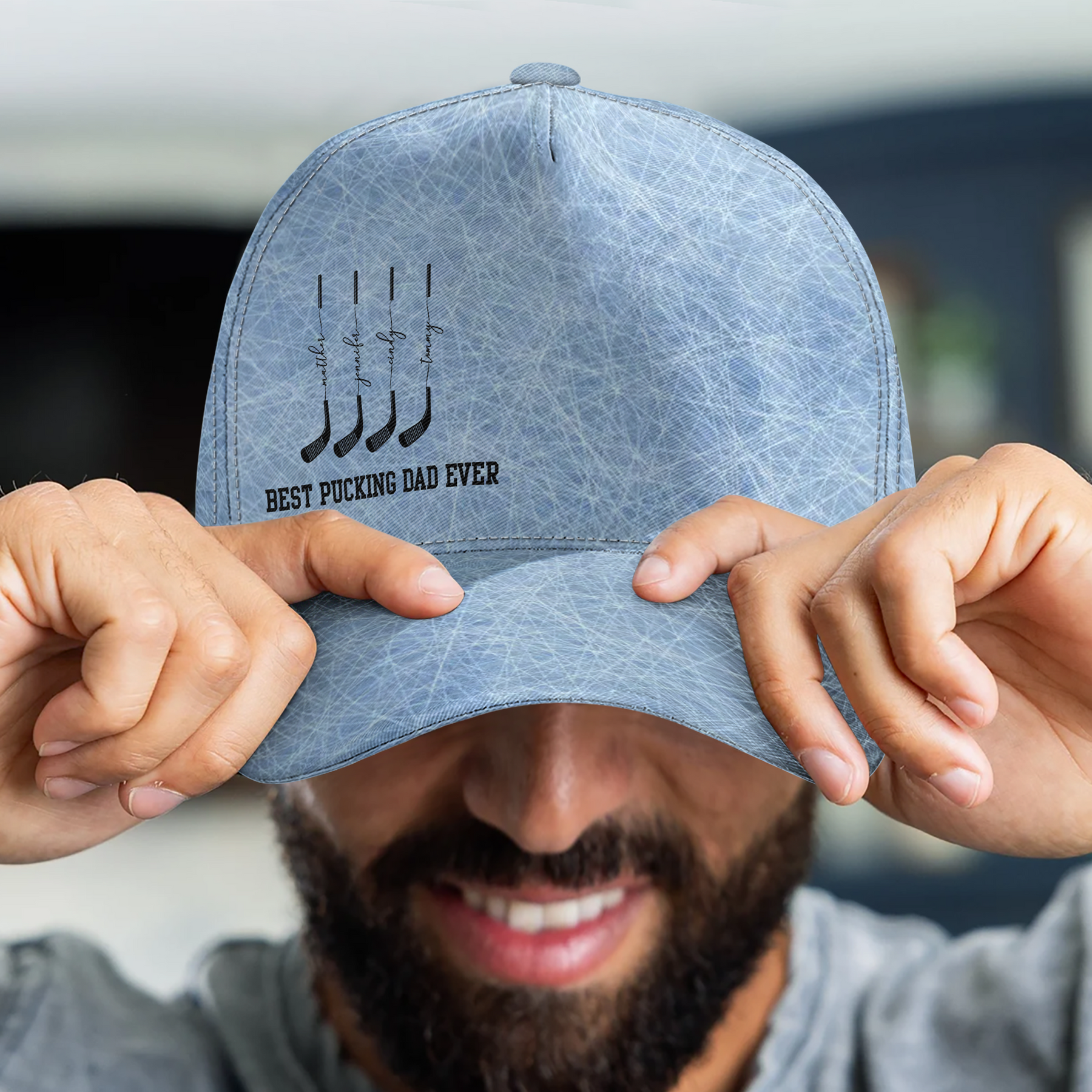 Best Pucking Dad, Grandpa - Personalized Cap