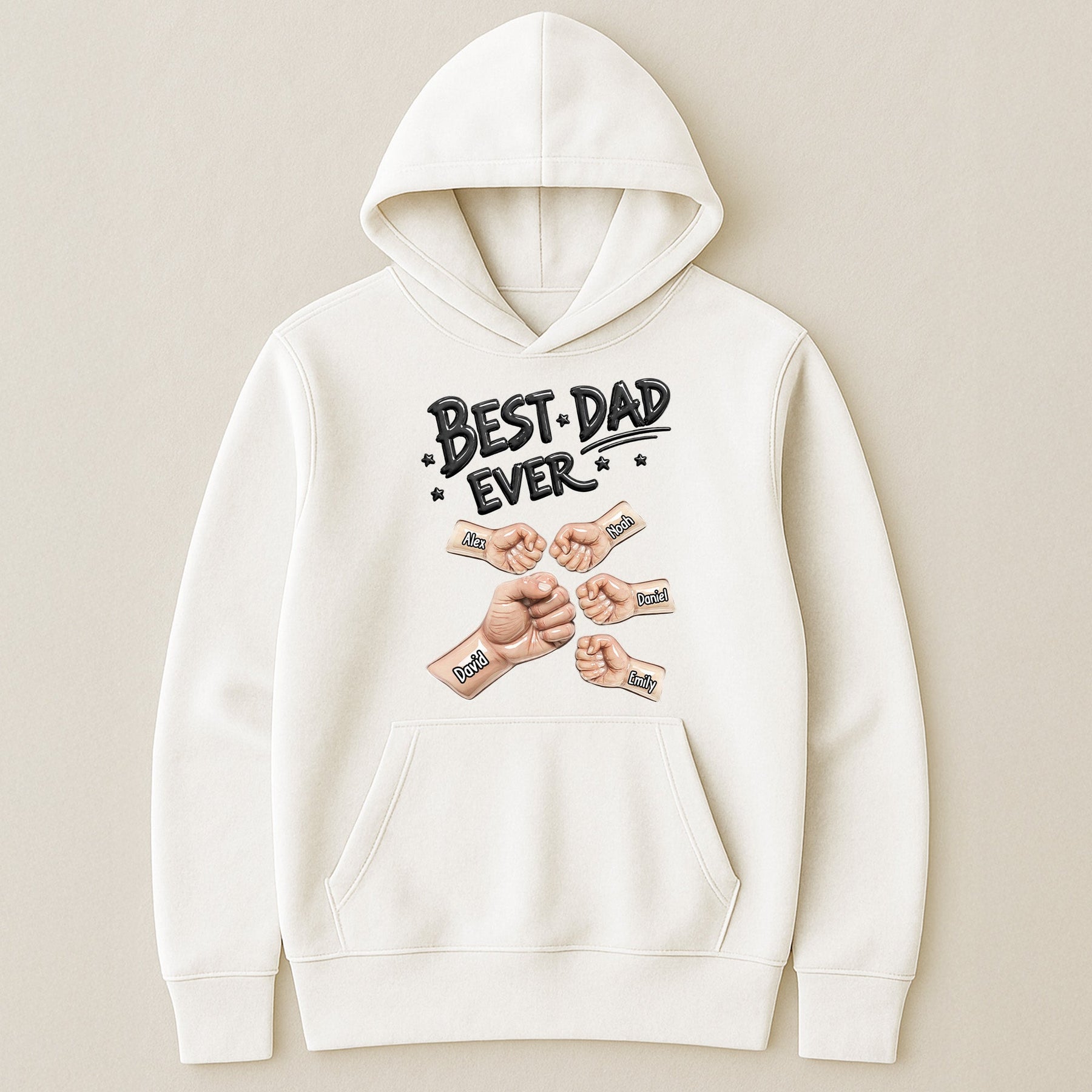 Best Dad Ever Fist Bump New Version Father's Day Gift For Husband, Dad - Personalized Shirt