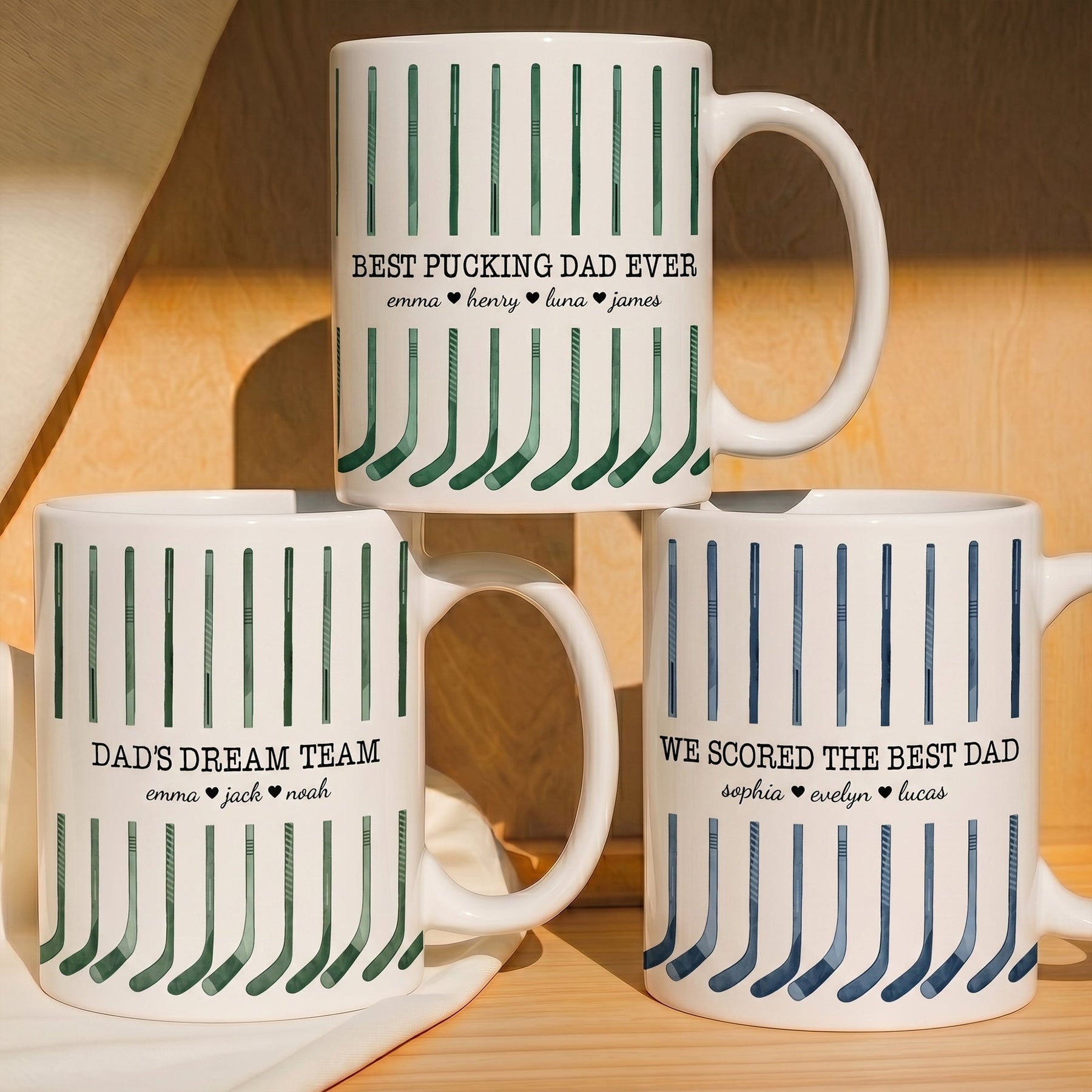 Best Hockey Dad Custom Name Father's Day Gift For Dad, Husband - Personalized Mug