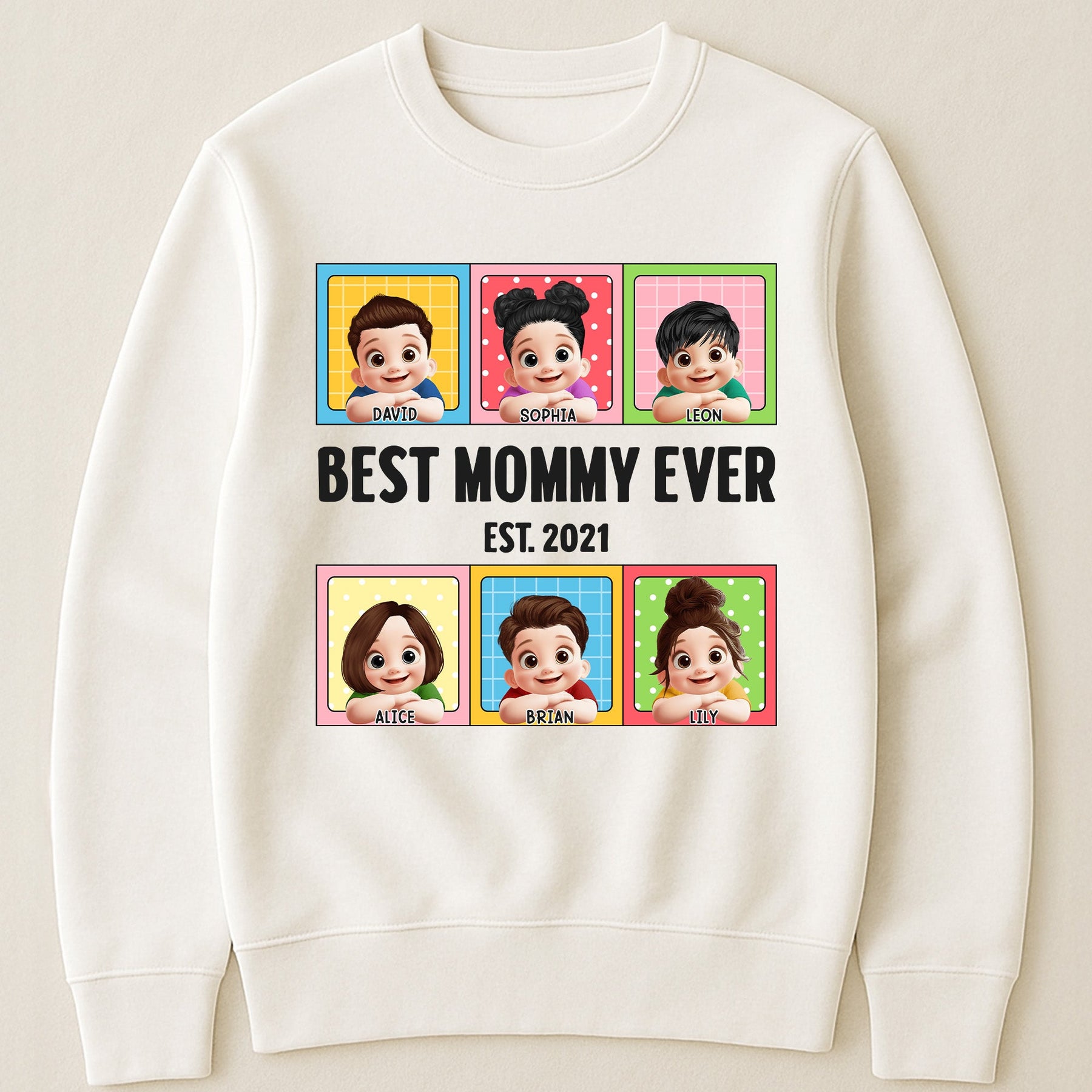 Best Mom Ever Lovely Kids - Personalized Shirt