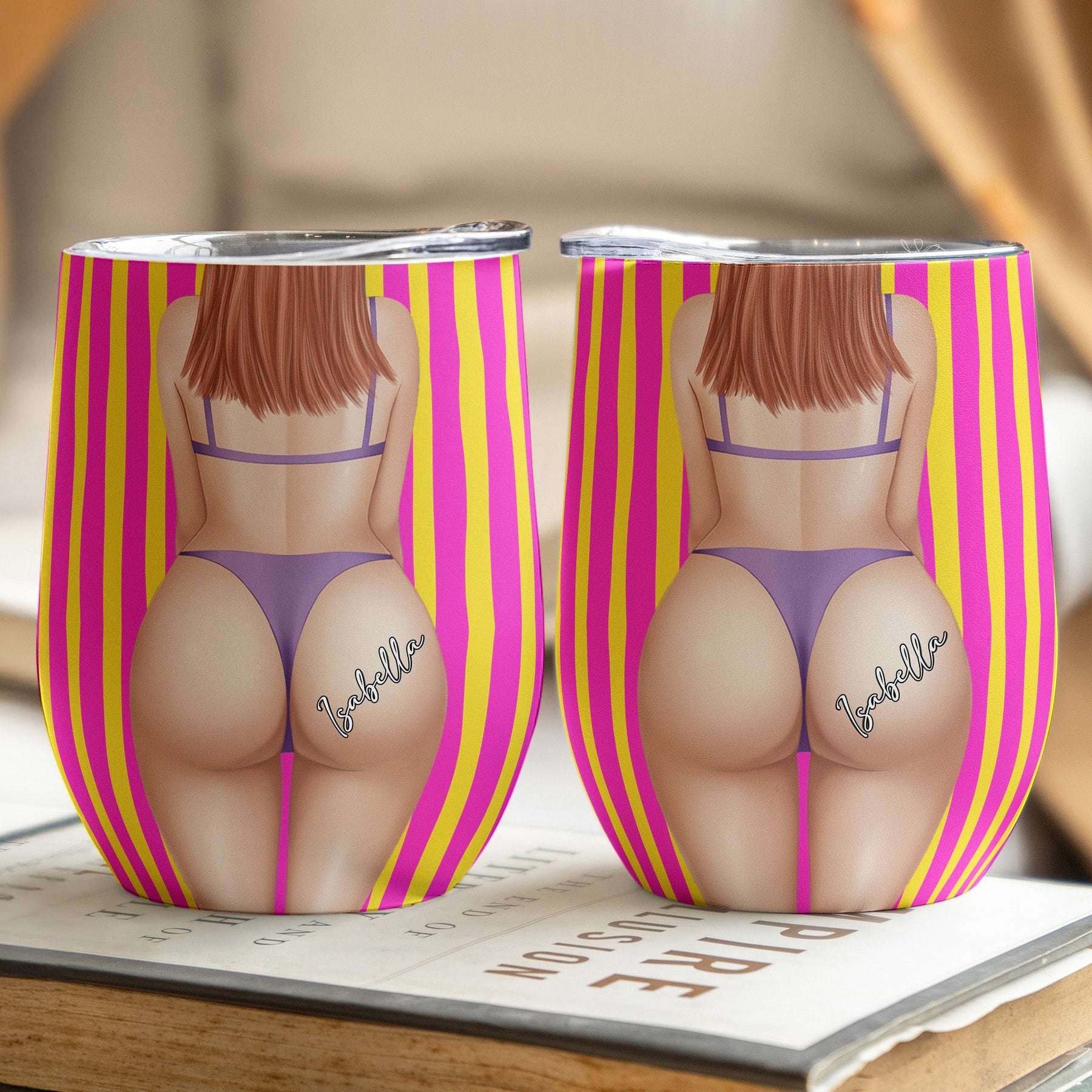 Big B*tt Funny Gift For Girls - Personalized Wine Tumbler