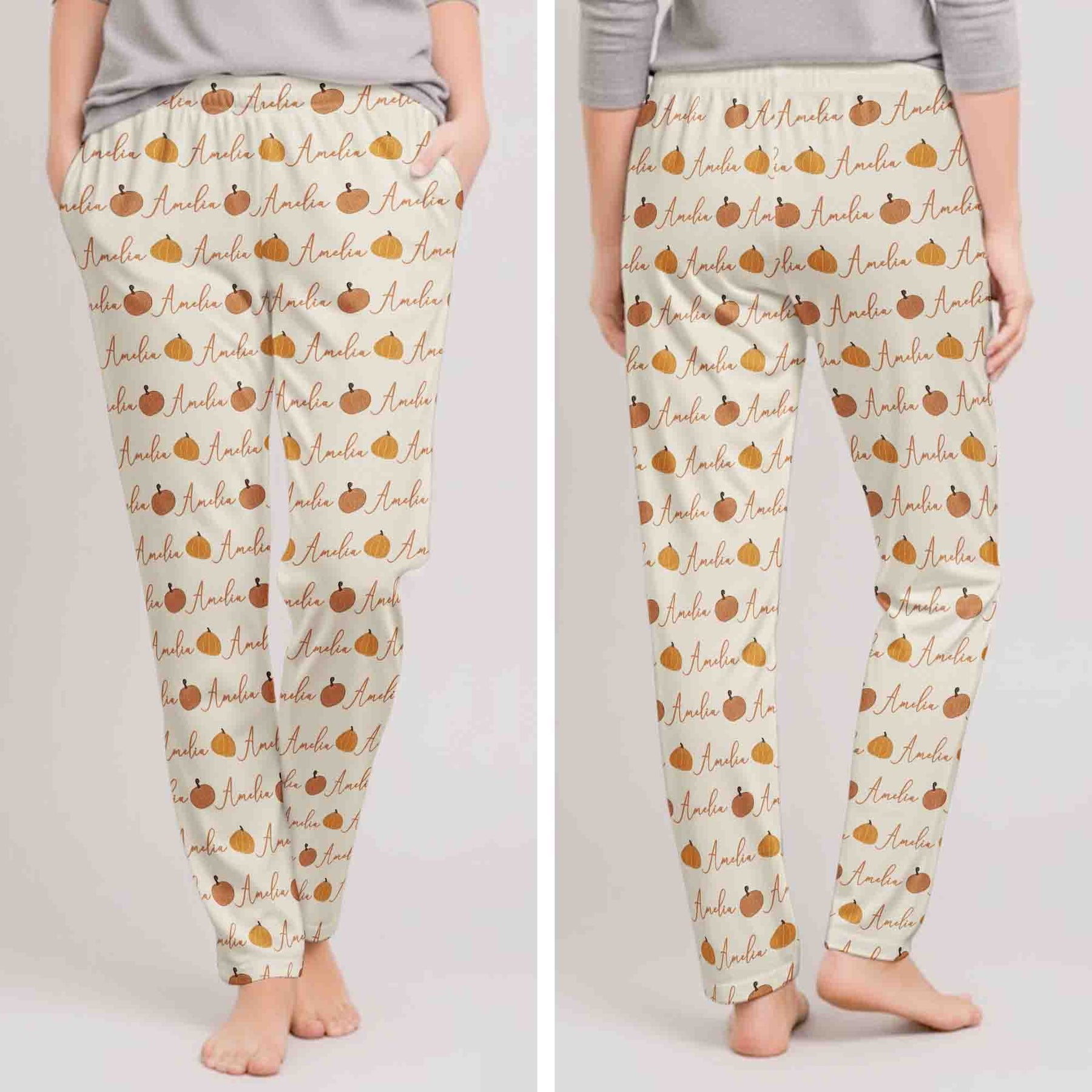 Boho Pumpkin, Fall Season - Personalized Lounge Pants