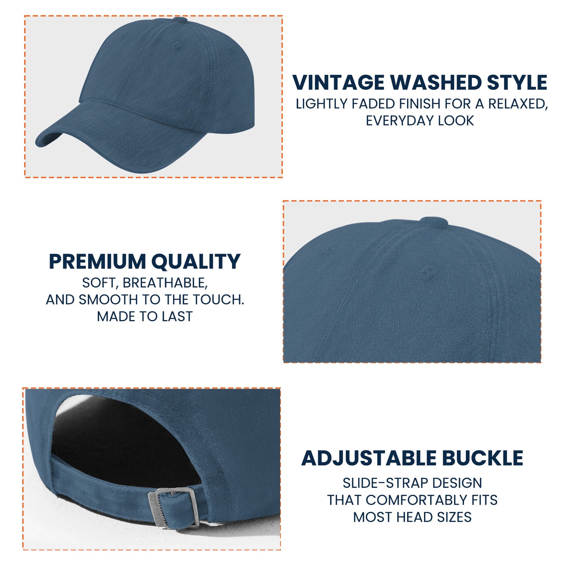Booktrovert - Personalized Distressed Denim Cap