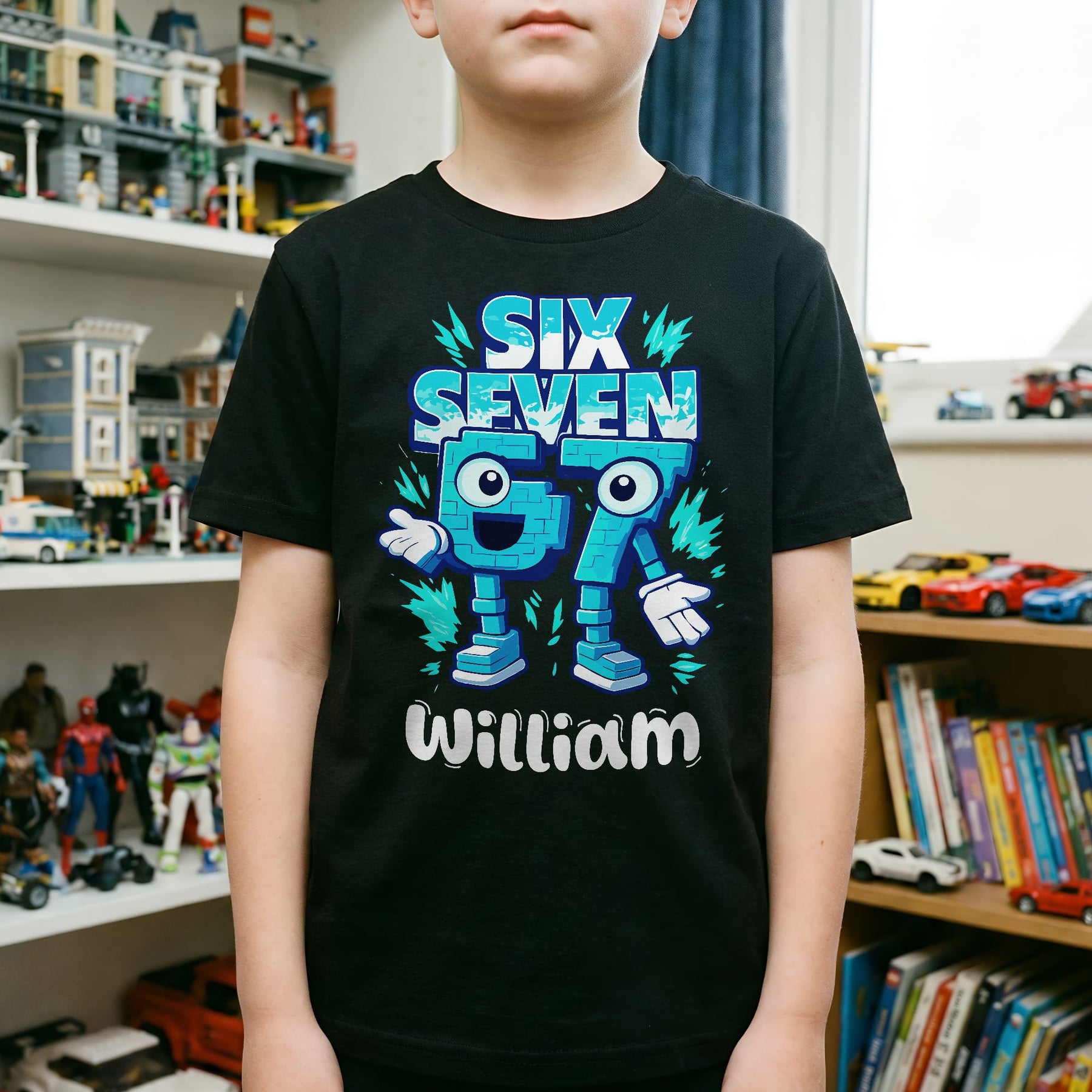 Brainrot Six Seven Kid Gaming - Personalized Shirt