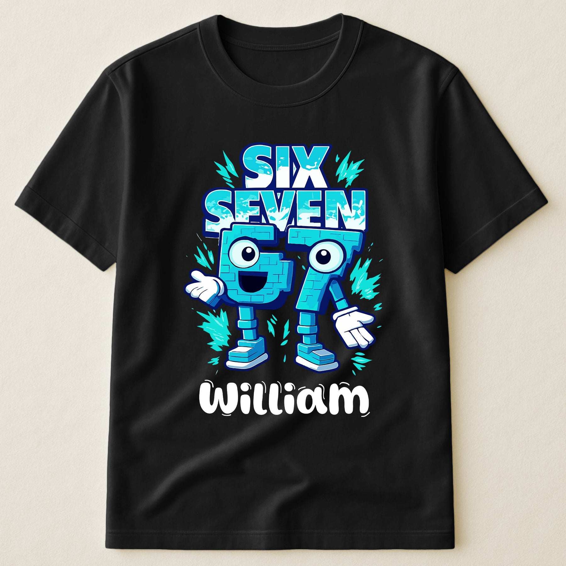 Brainrot Six Seven Kid Gaming - Personalized Shirt