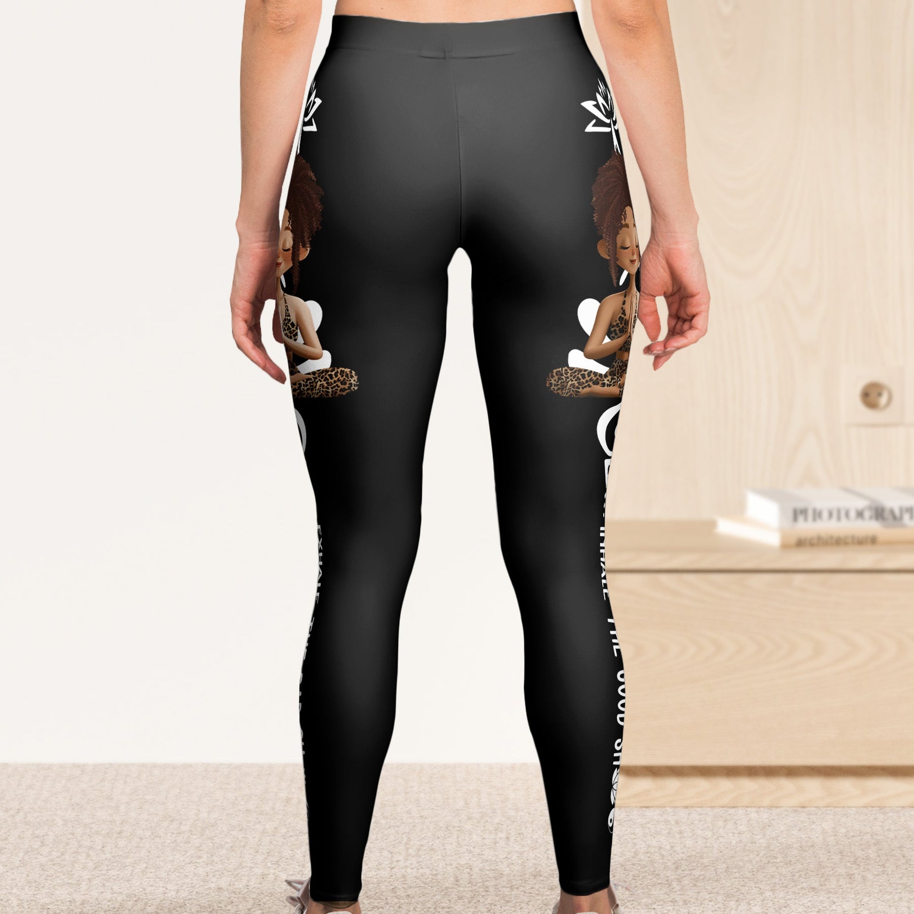 Breath Yoga Lovers Inhale The Good Sh*T Exhale The Bad Sh*T - Personalized Leggings