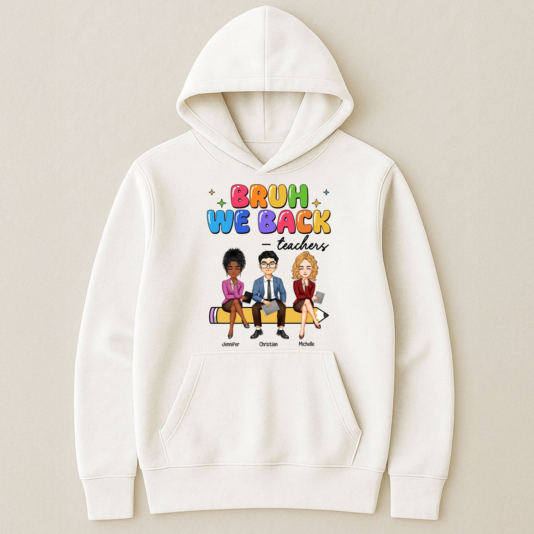 Bruh We Back To School Gift For Teacher Bestie Teacher Team - Personalized Shirt