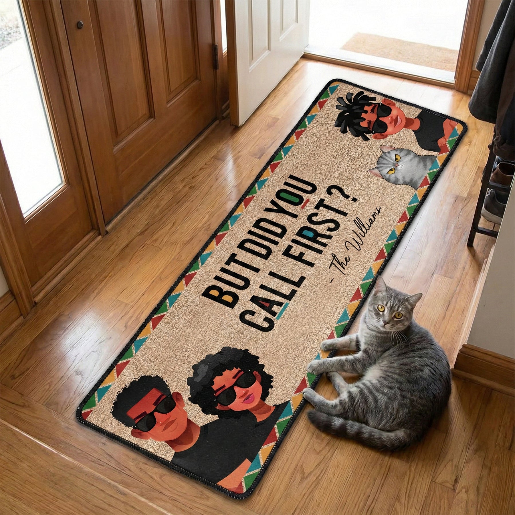 But Did You Call First? - Personalized Runner Rug