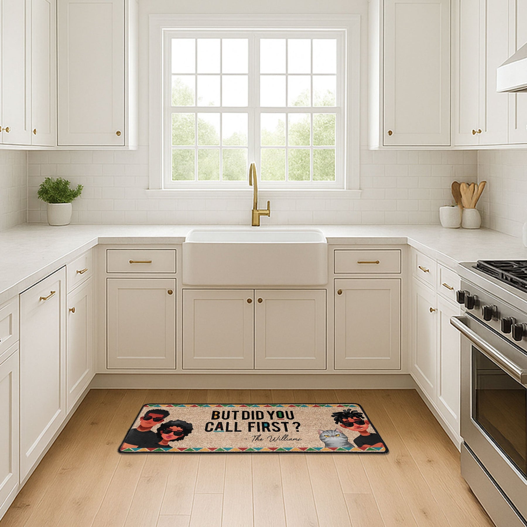 But Did You Call First? - Personalized Runner Rug