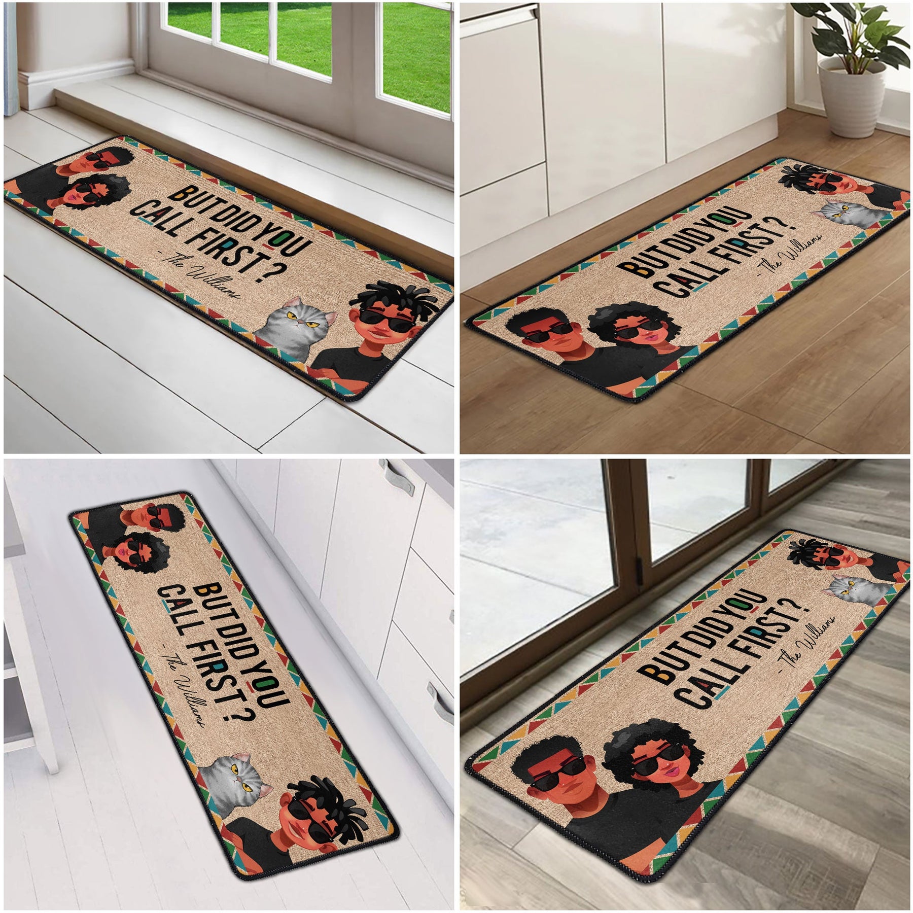 But Did You Call First? - Personalized Runner Rug