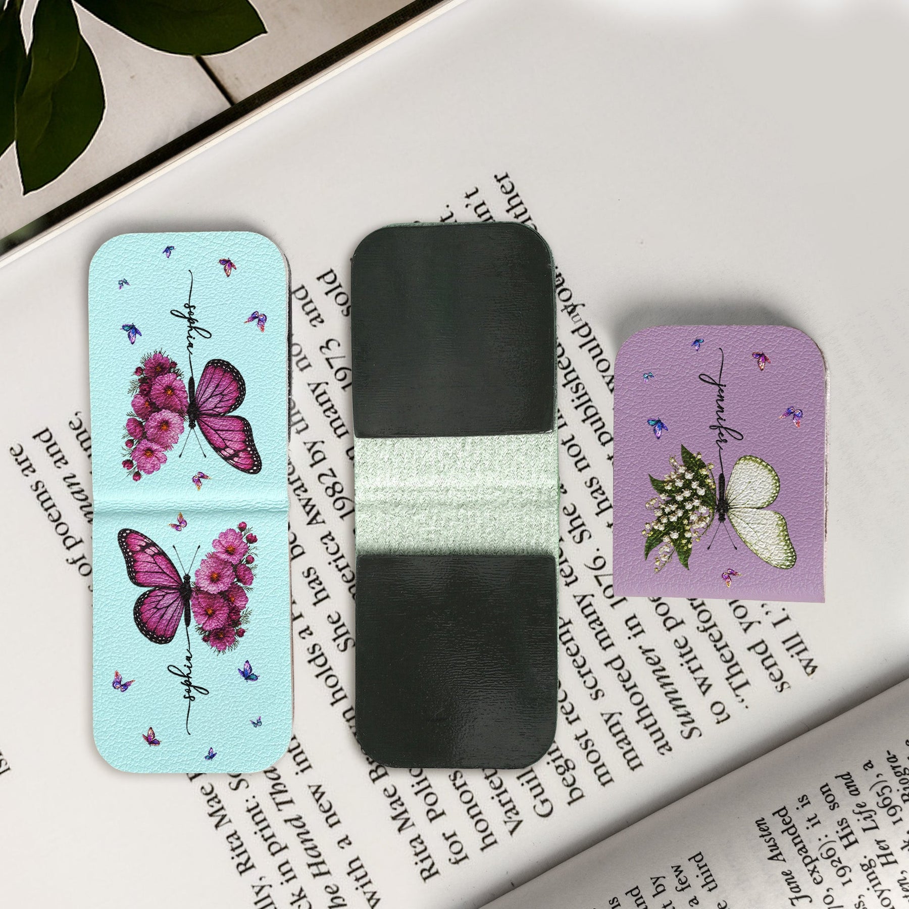 Butterfly Birth Flower Gift For Self, Friends, Daughter - Personalized Bookmark