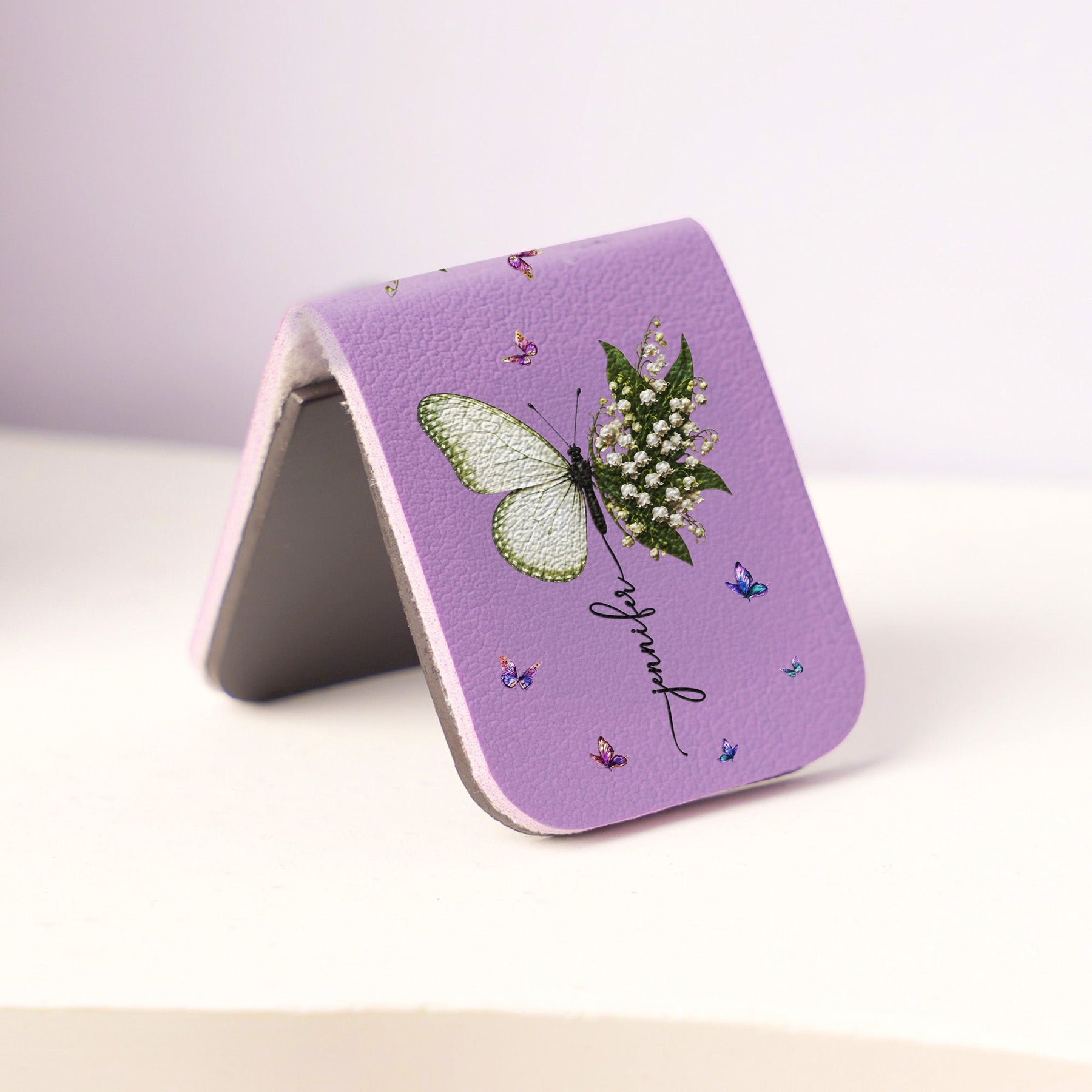 Butterfly Birth Flower Gift For Self, Friends, Daughter - Personalized Bookmark