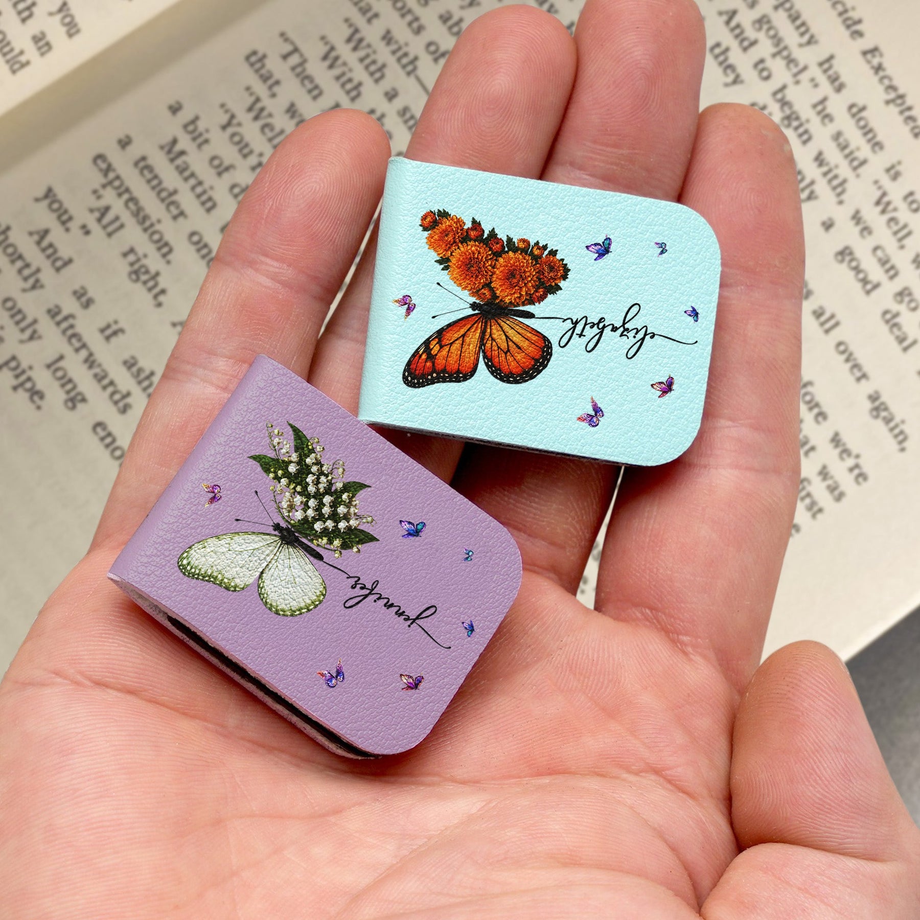 Butterfly Birth Flower Gift For Self, Friends, Daughter - Personalized Bookmark