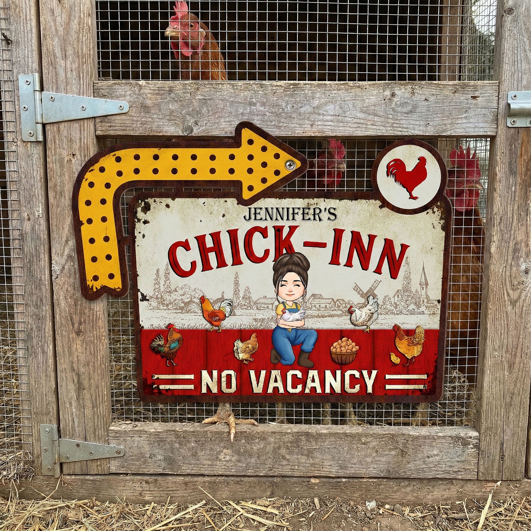 Chick-Inn - Personalized Metal Sign