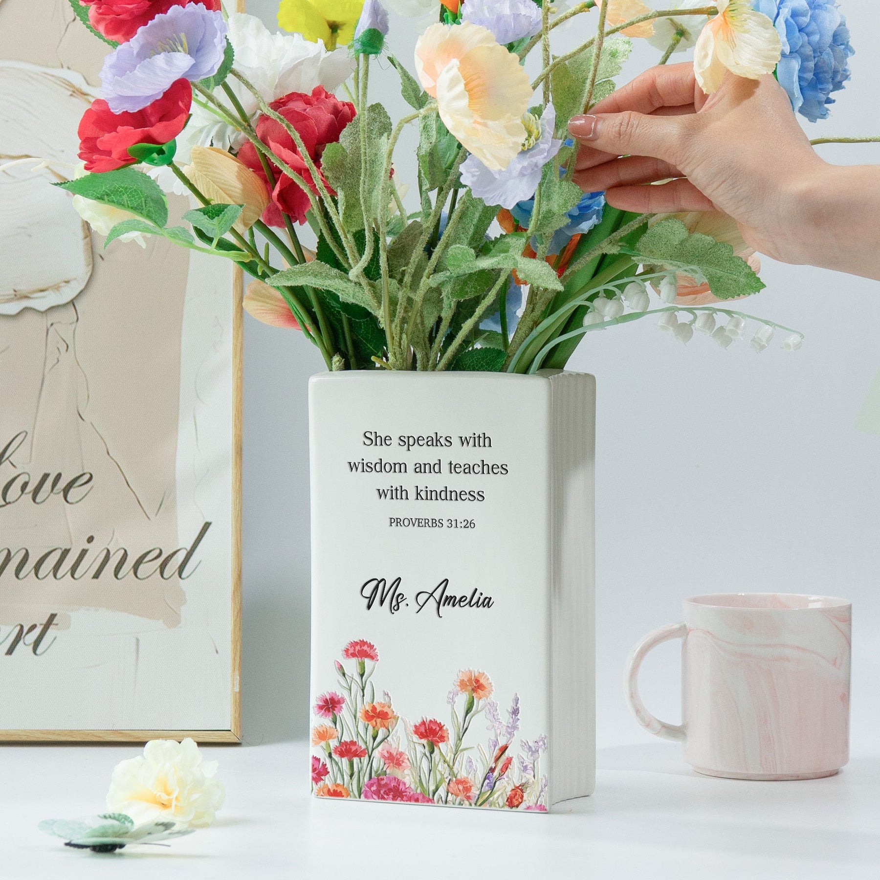 Christian Teacher - Personalized Vase
