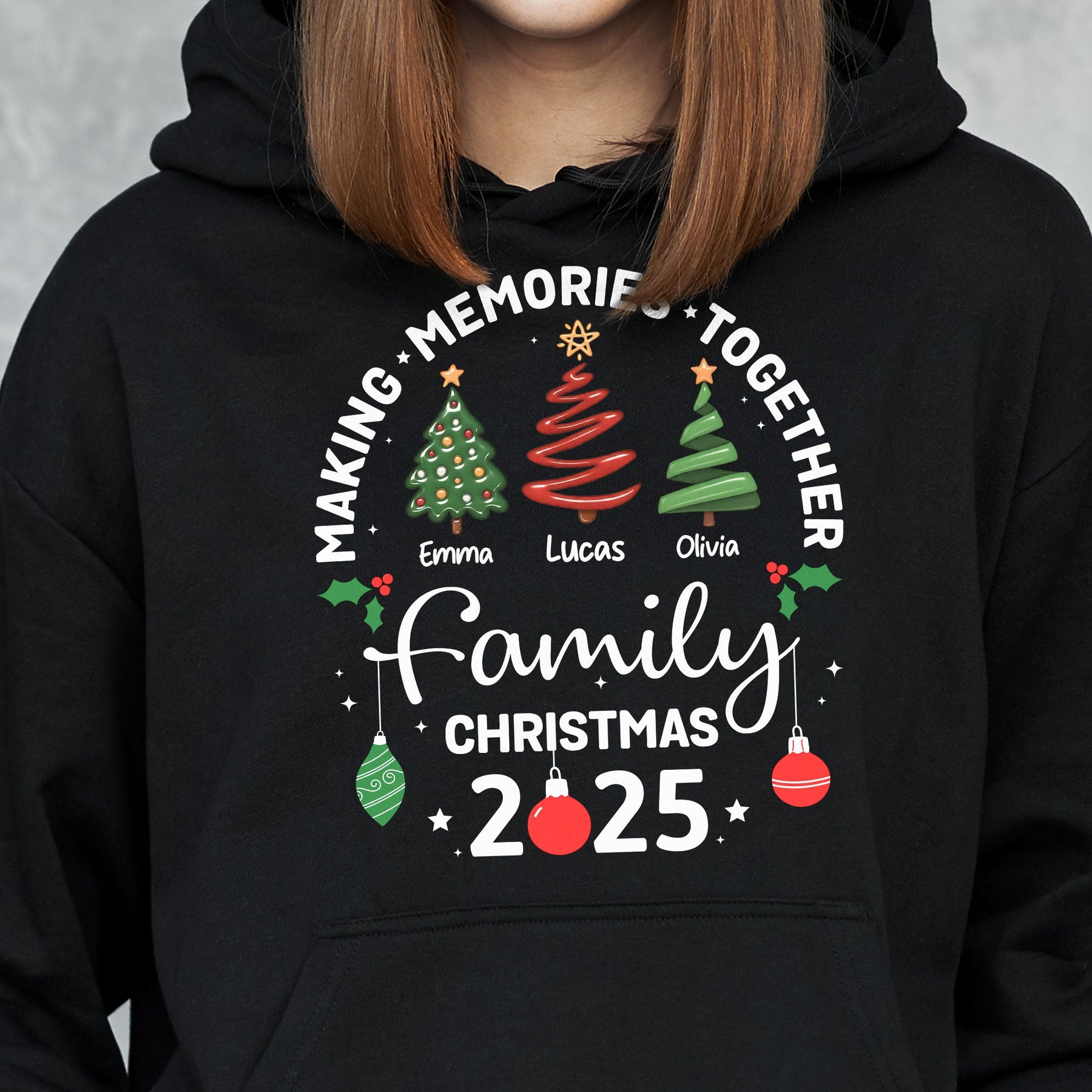 Christmas Family, Christmas Crew, Matching Outfit - Personalized Shirt