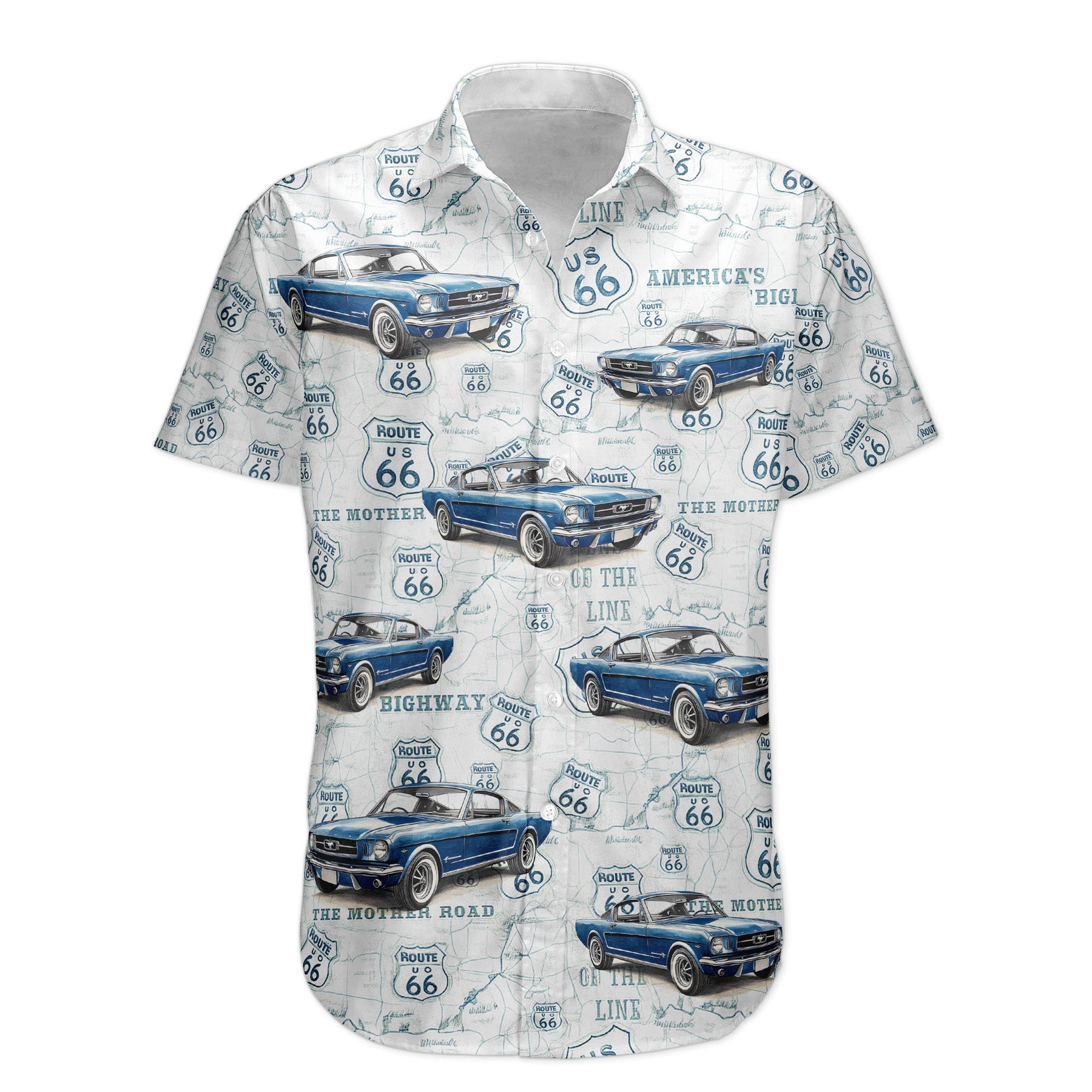 Classic Car Summer Vibes - Personalized Hawaiian Shirt