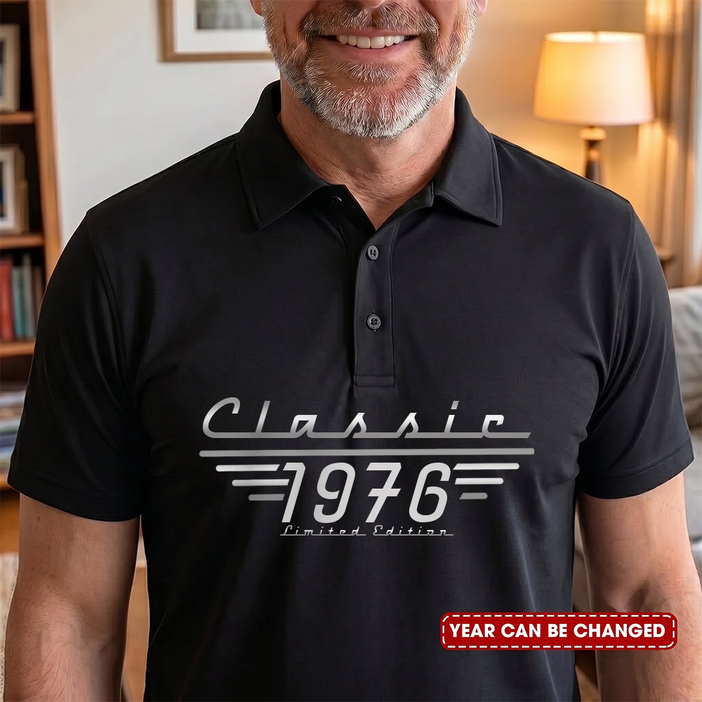 Classic Limited Edition - Birthday Gift, Vintage Gift For Him, Dad, Husband, Grandpa - Personalized Polo Shirt