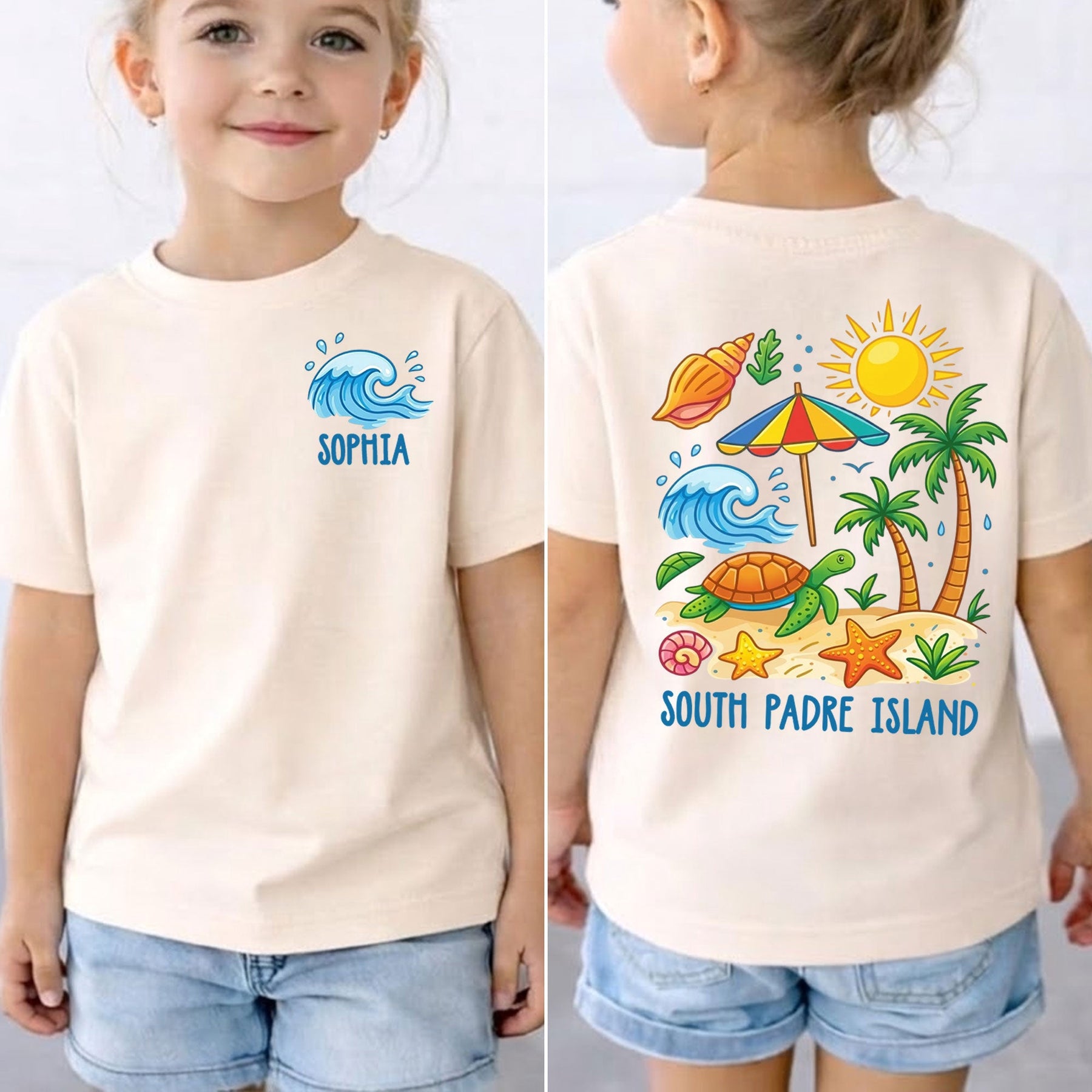 Coastal Seashells Custom Name Location - Personalized Shirt