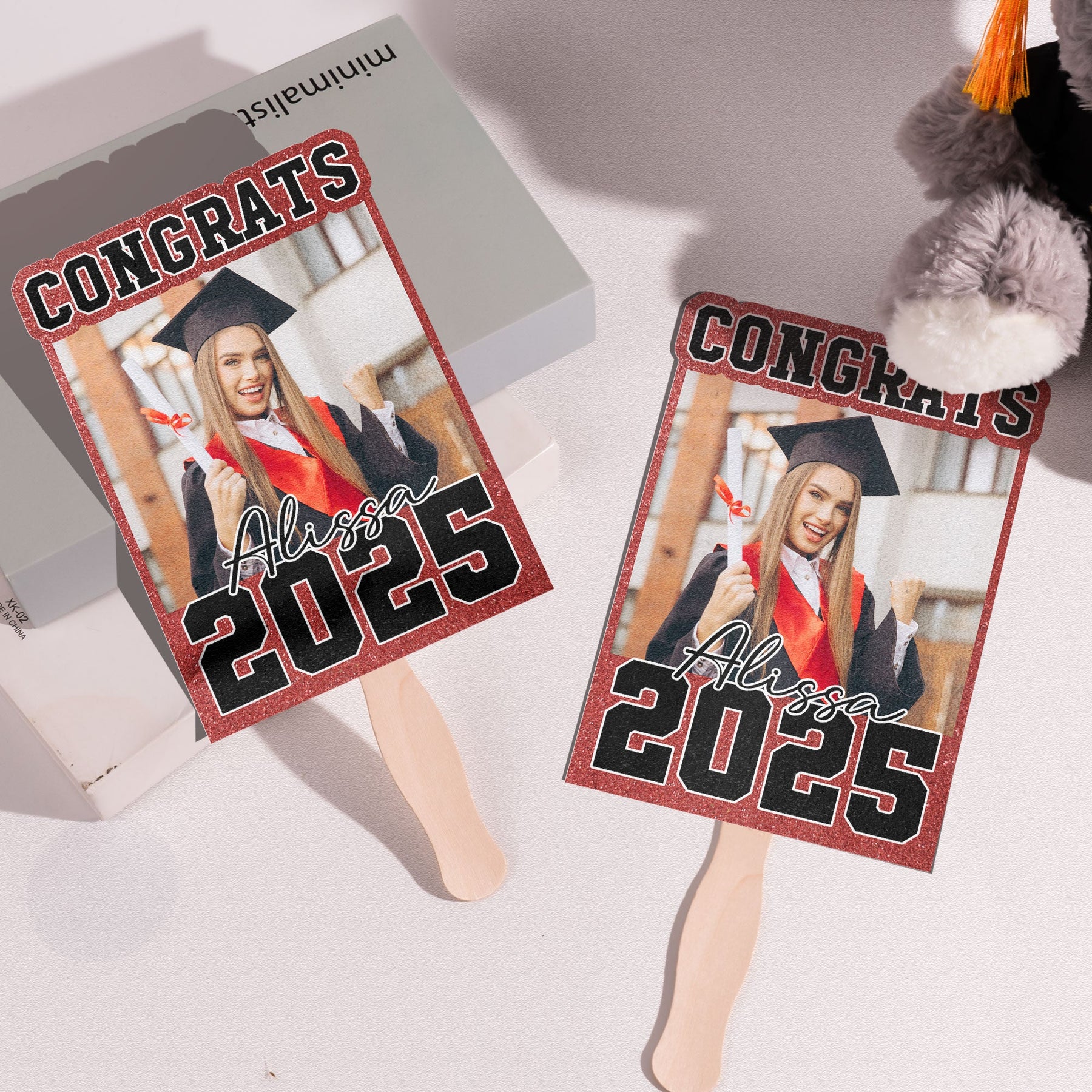 Congrats Graduation Fan Custom Photo - Custom Graduation Fan With Picture