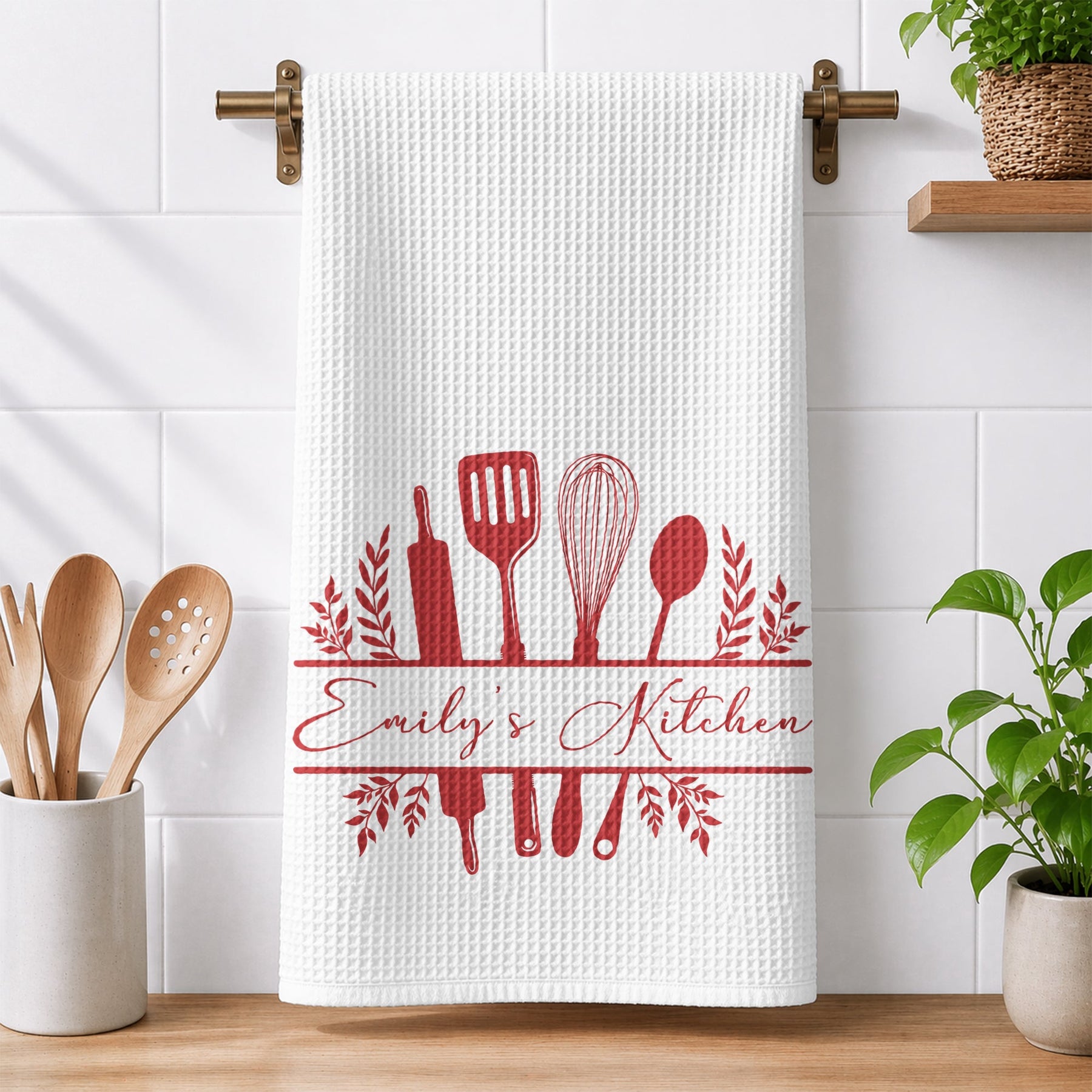 Cooking Monogram - Personalized Kitchen Towel