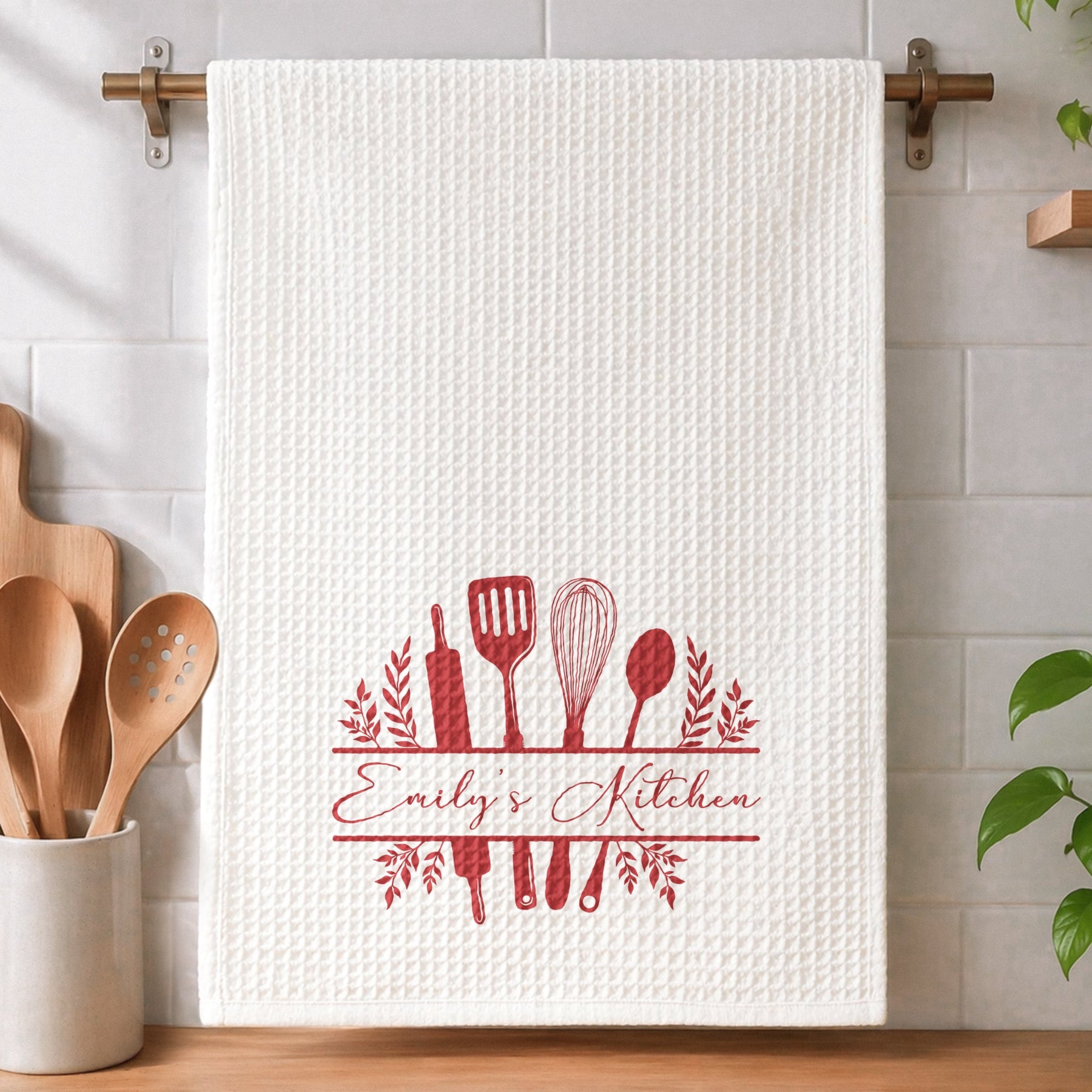 Cooking Monogram - Personalized Kitchen Towel