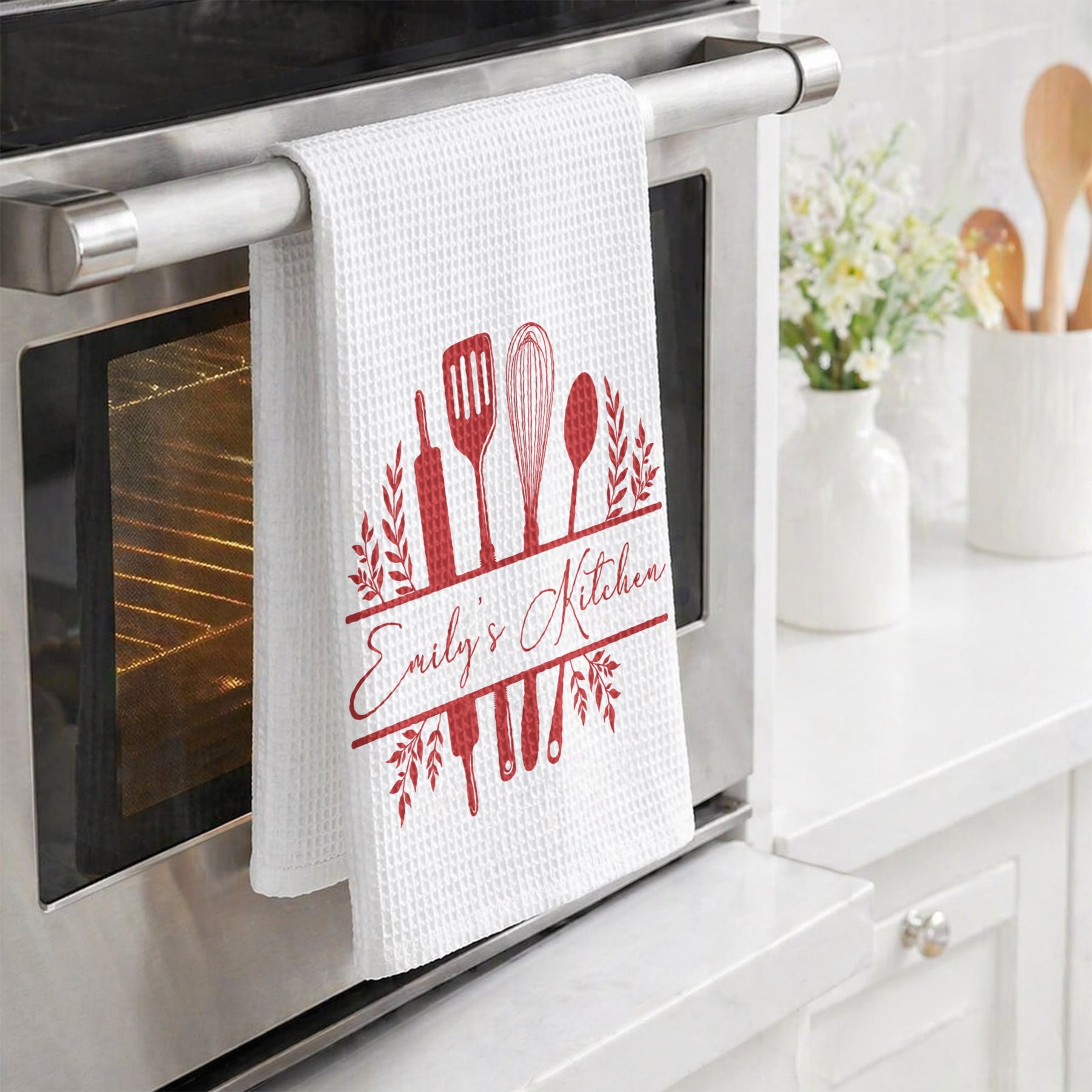 Cooking Monogram - Personalized Kitchen Towel