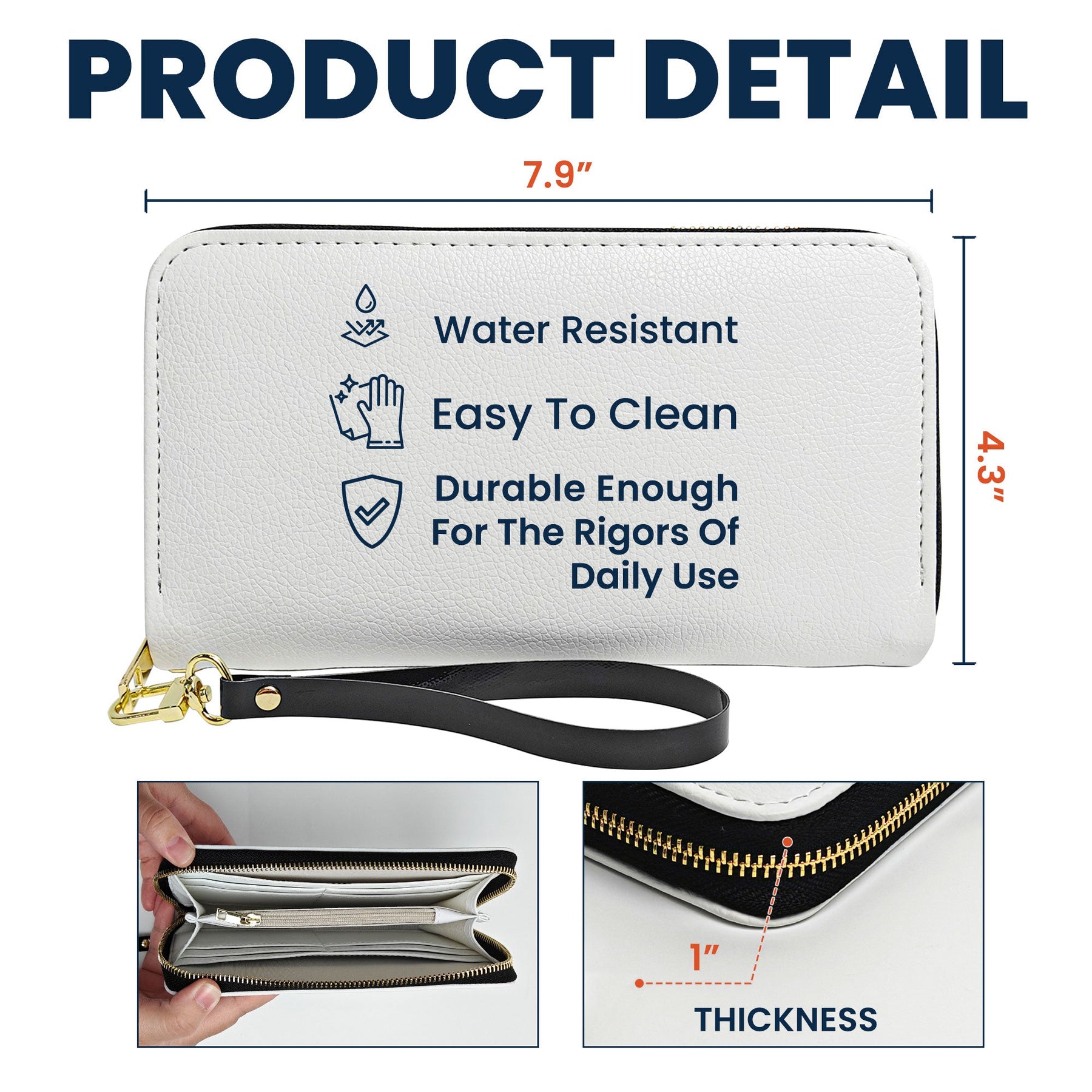 Cool Grandma - Personalized Leather Long Wallet