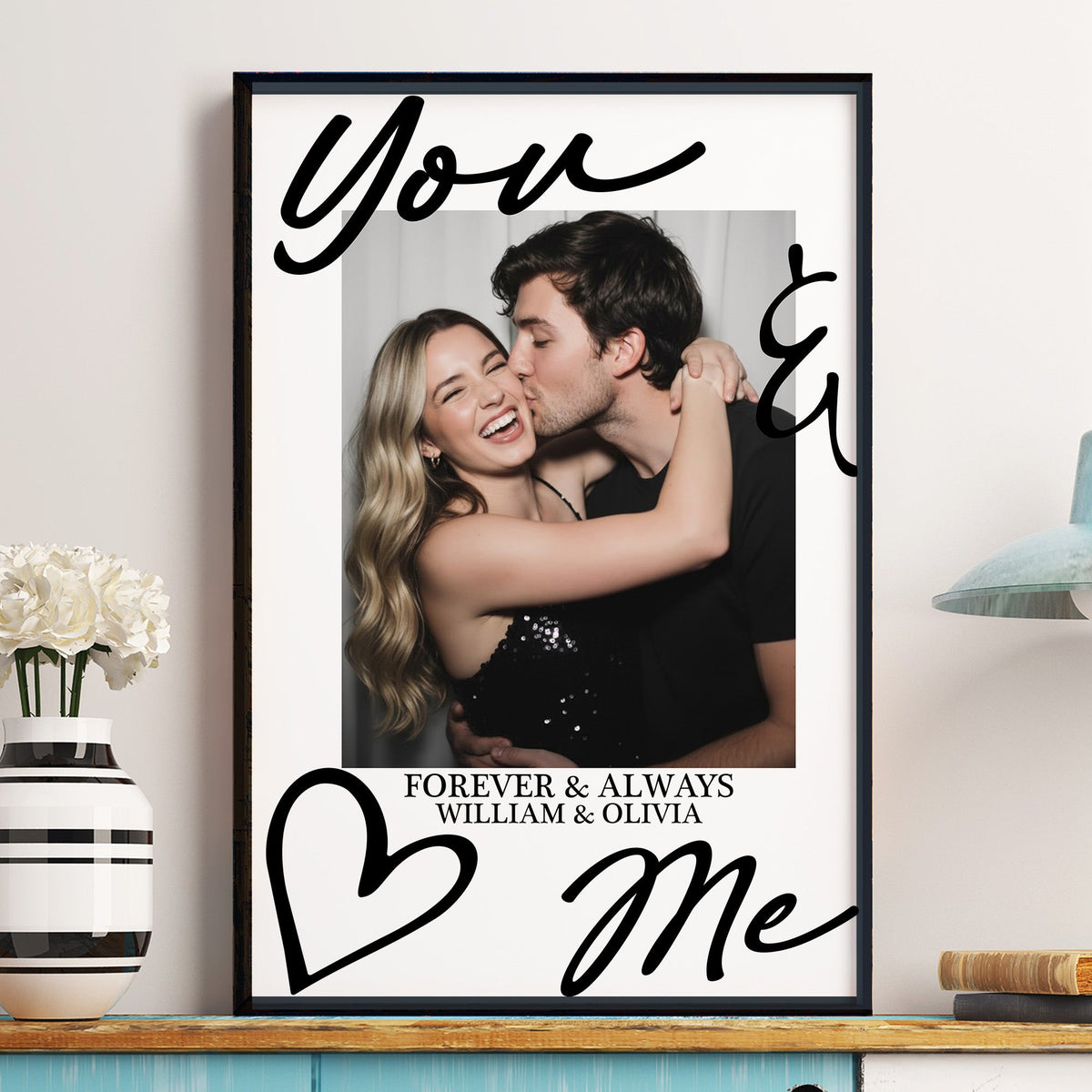 Couple Gift You & Me Forever & Always Gift For Her Gift For Him - Personalized Photo Poster