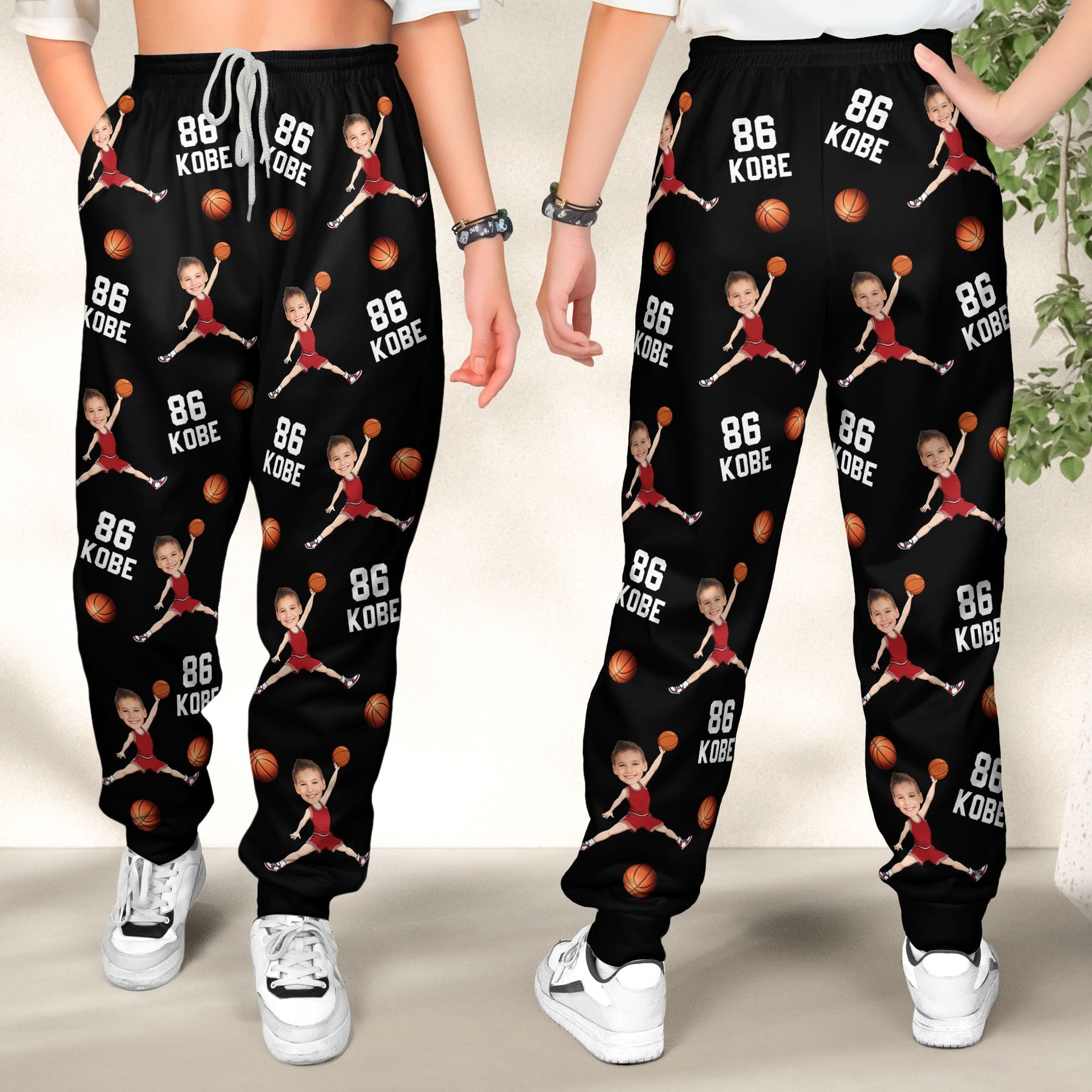 Custom Face Basketball Lovers - Personalized Sweatpants, Gift for Him, Gift for Son
