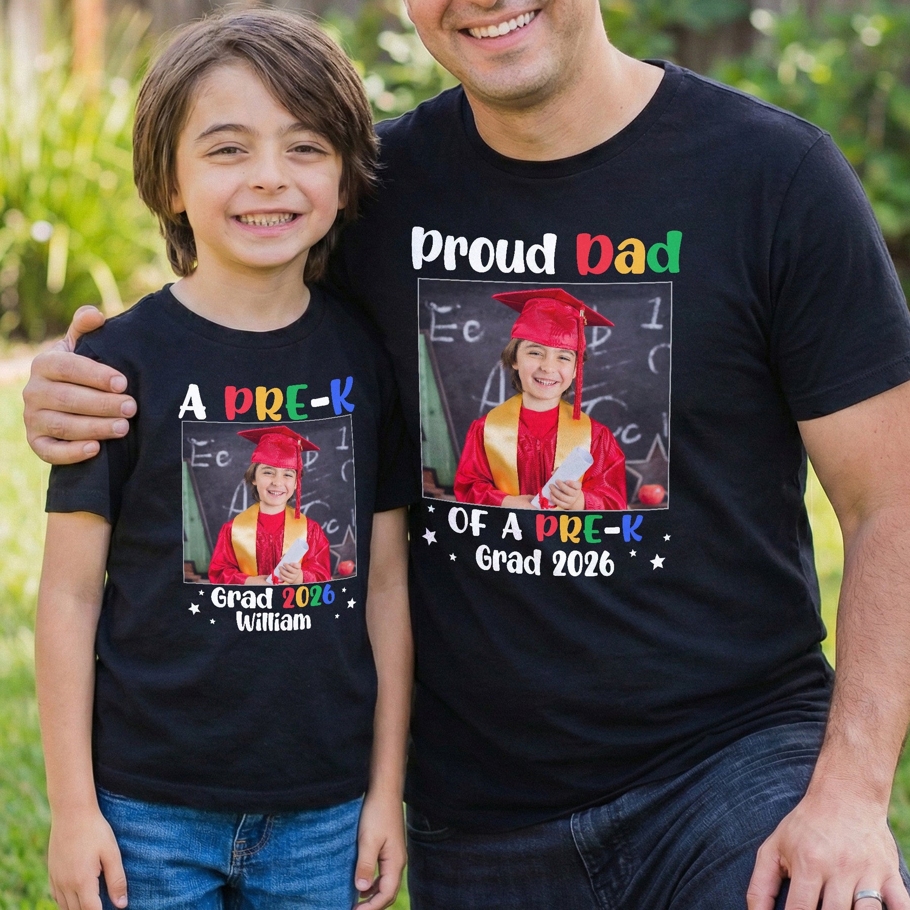 Custom Family Pre-K Graduation - Personalized Photo Shirt