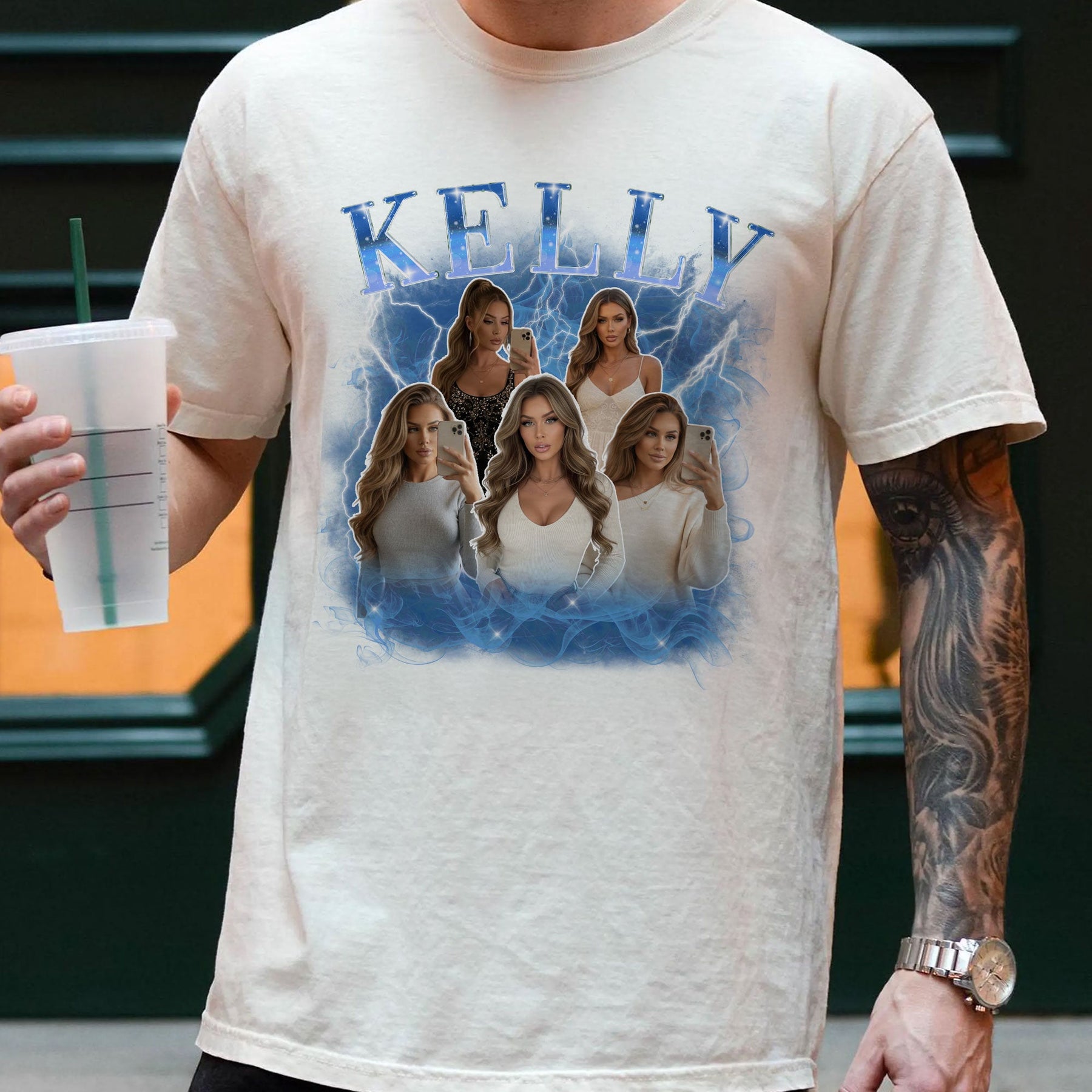 Custom Funny Girlfriend - Gift For Boyfriend, Husband - Personalized Photo Comfort Tee