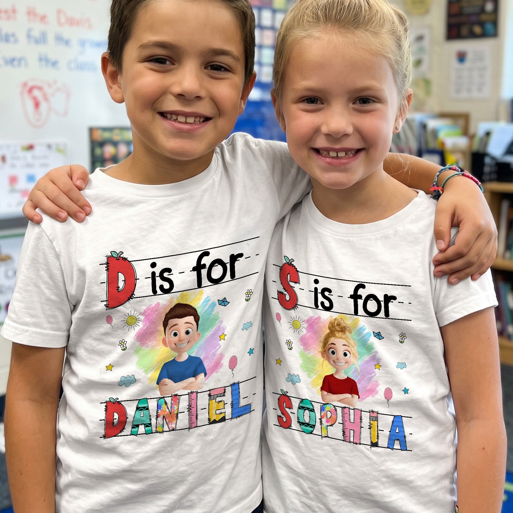 Custom Kids Name Back To School - Personalized Shirt