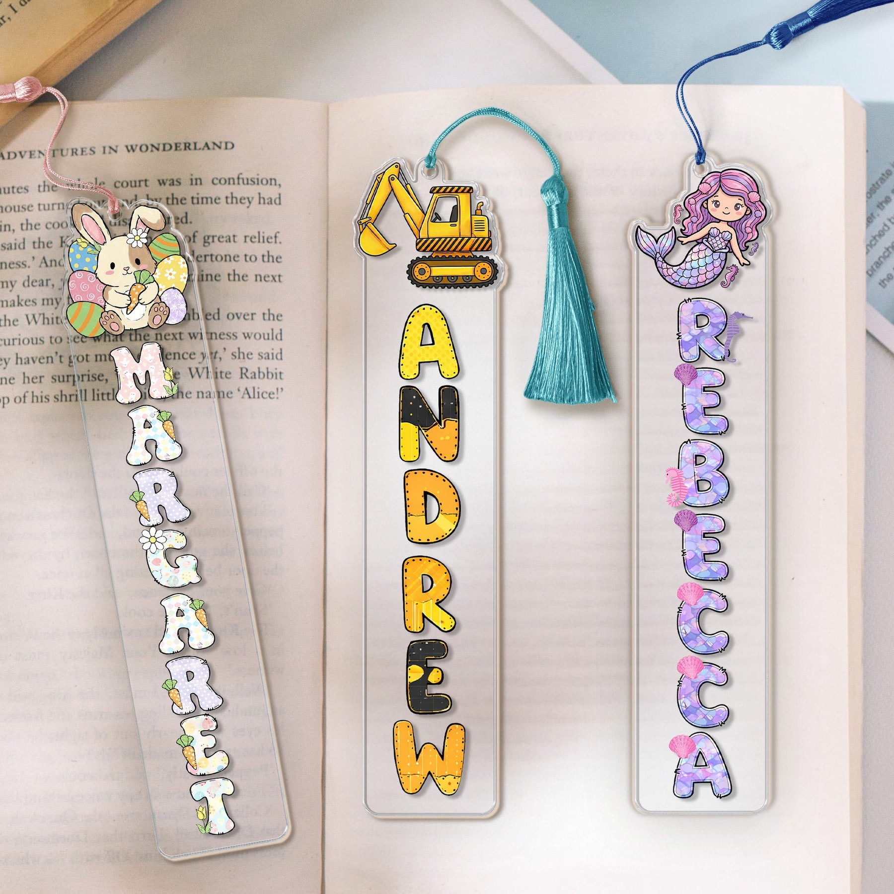 Custom Name Pattern Gift - Custom Acrylic Bookmark