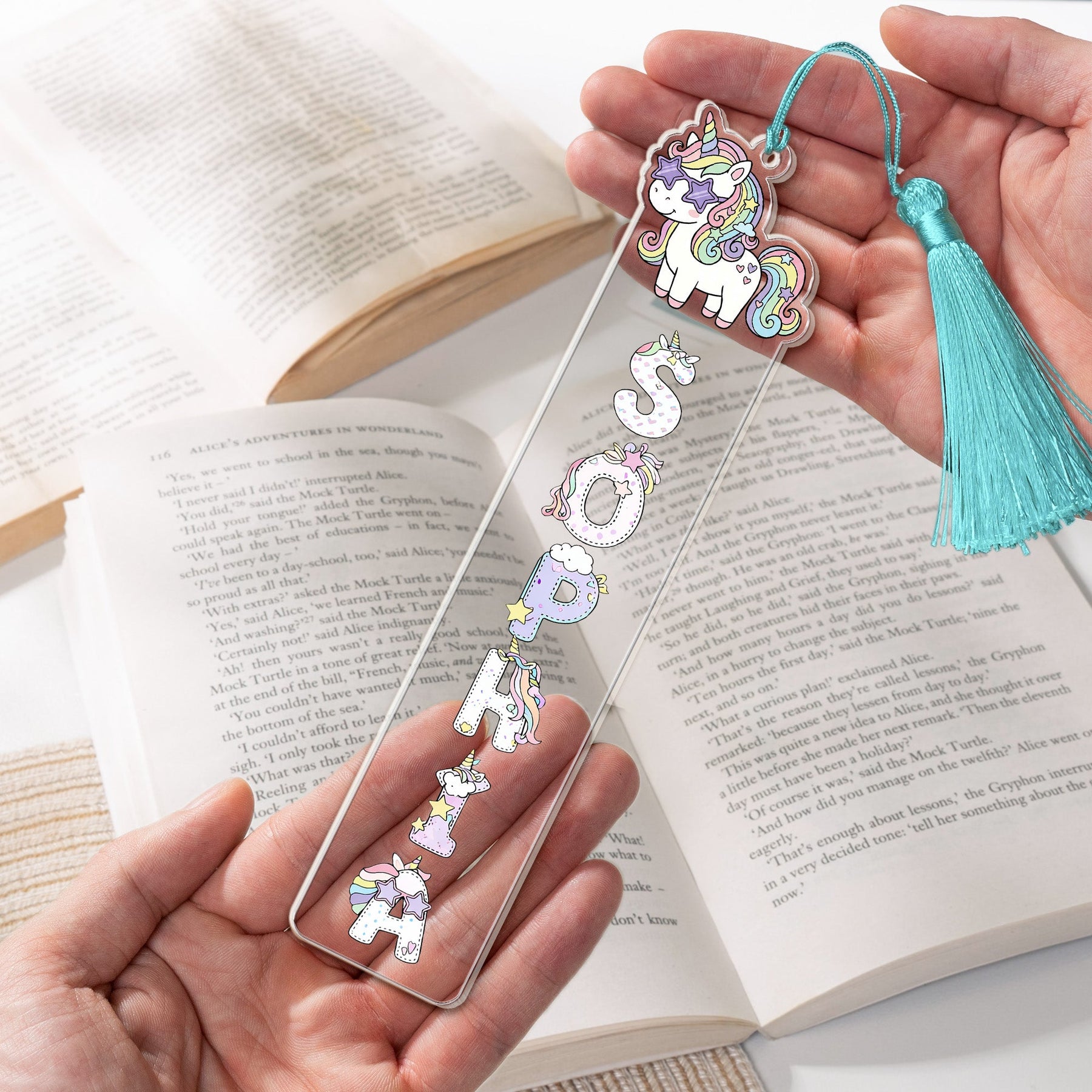 Custom Name Pattern Gift - Custom Acrylic Bookmark