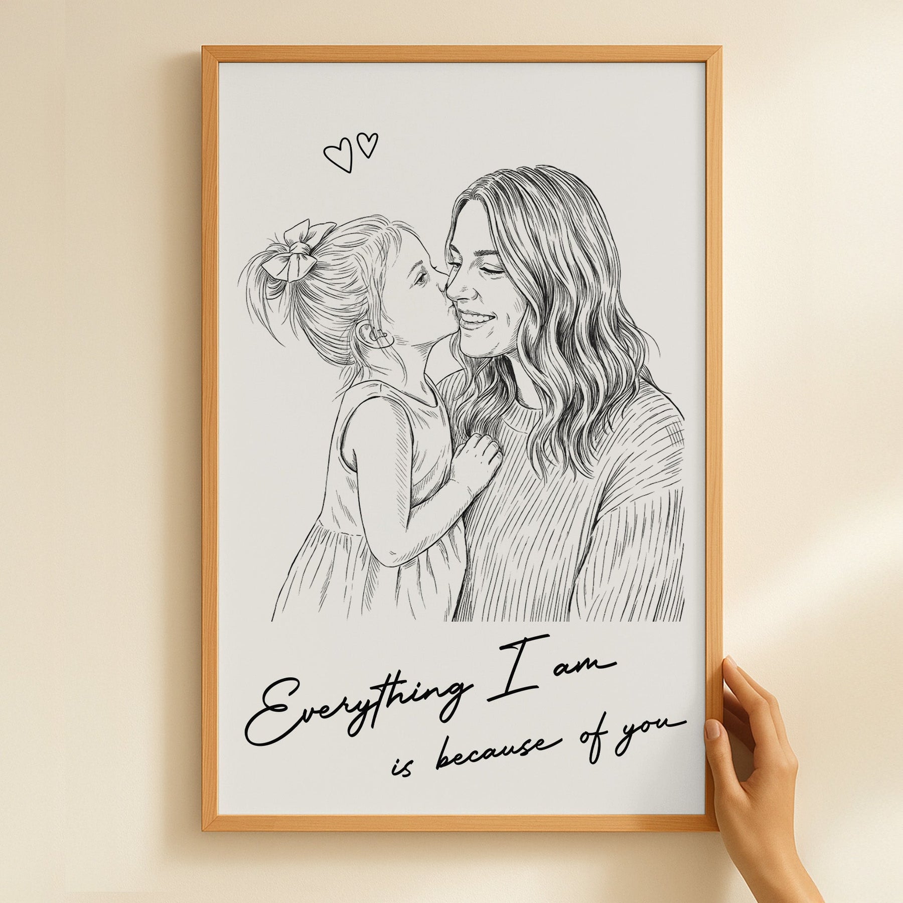 Custom Photo Mother's Day Gift For Mum, Mom, Wife - Personalized Poster