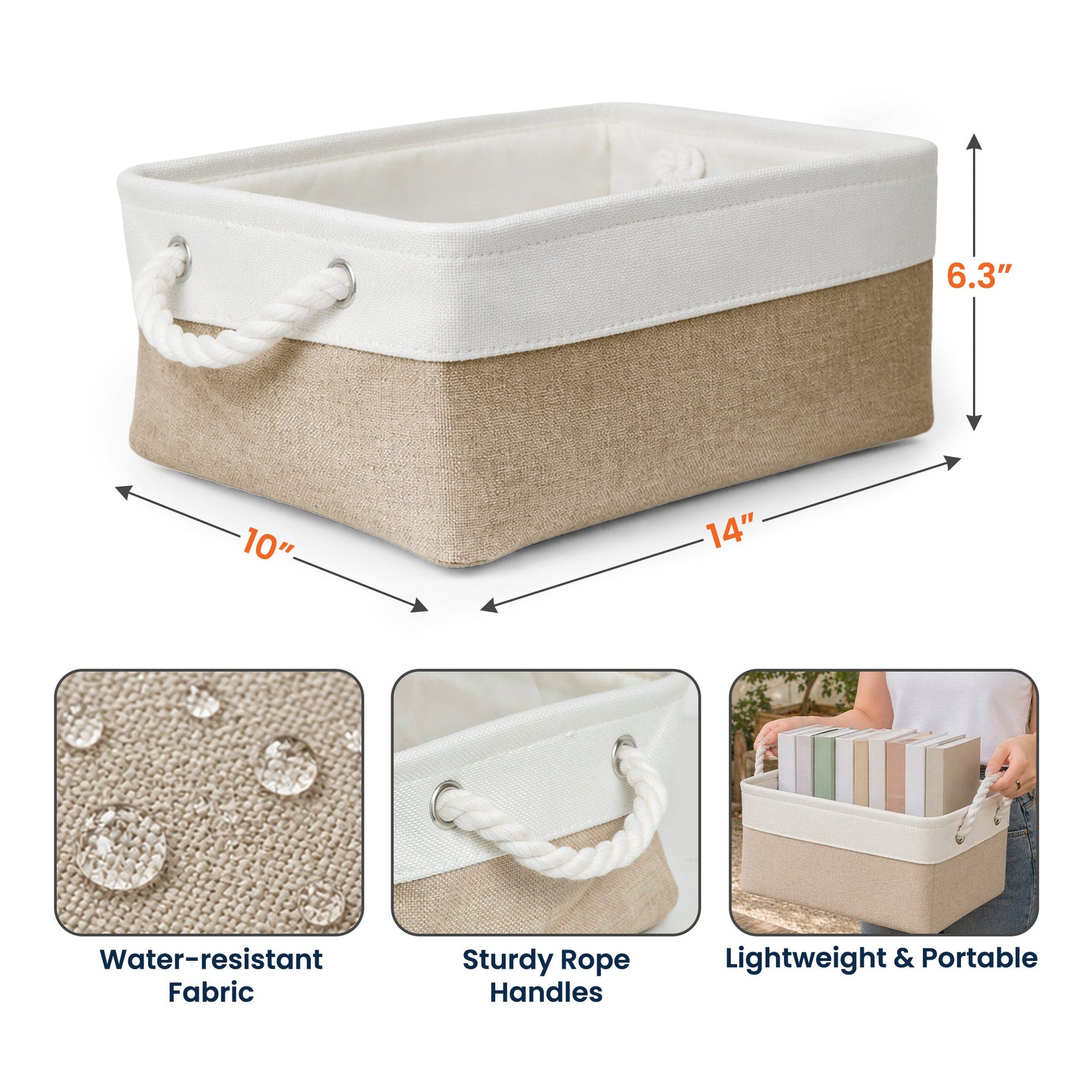 Custom Birth Flower & Name - Personalized Storage Basket